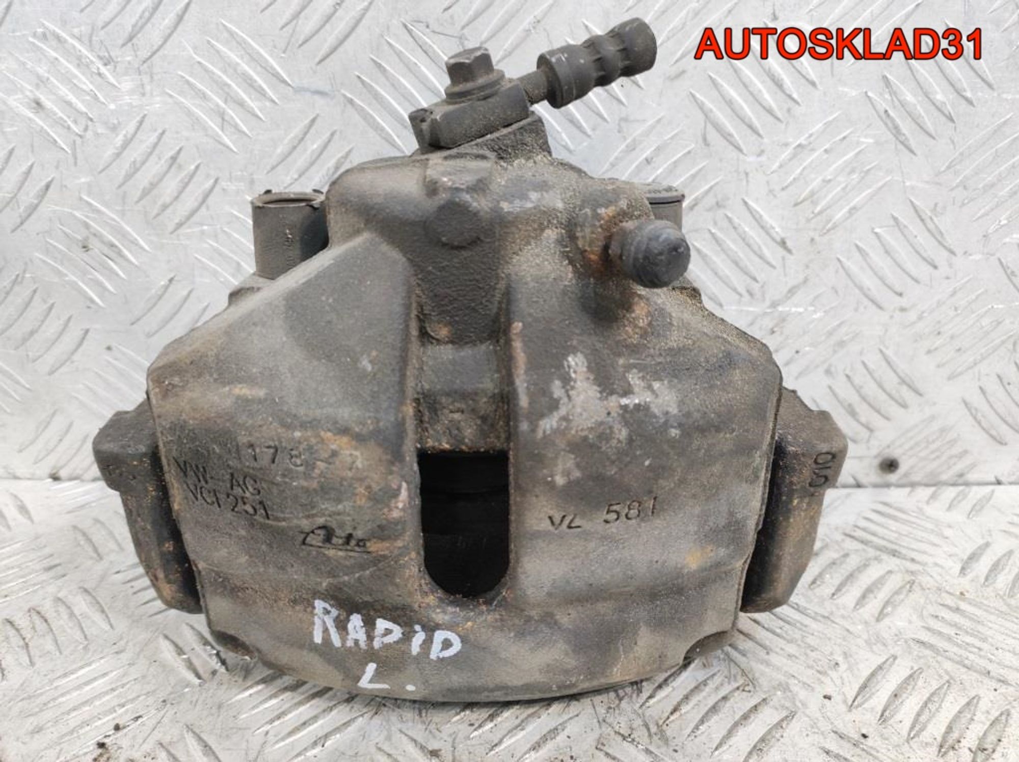 Суппорт тормозной передний левый Skoda Rapid 1K0615123E, 2300 рублей, Дубовое