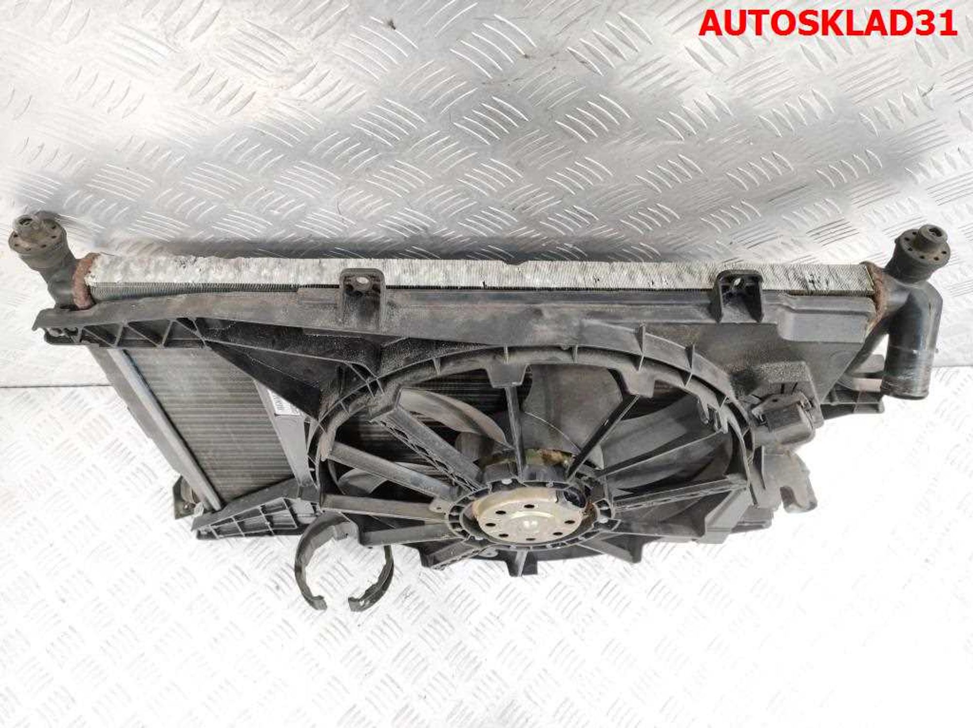 Радиатор основной с вентилятором Renault Scenic 1 1,6 Бензин 7700425842, 4000 рублей, Дубовое