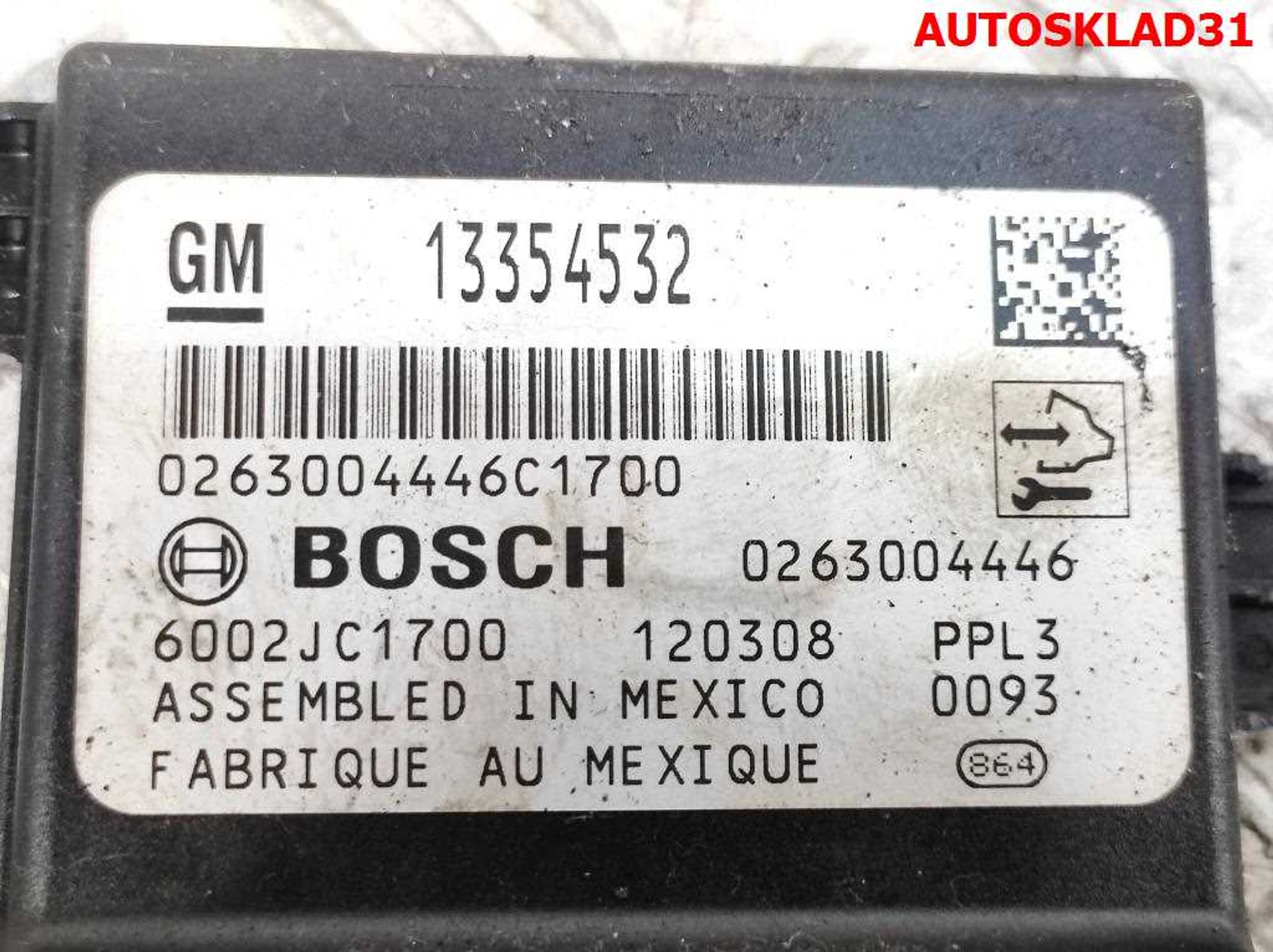 Блок управления парктроником Opel Astra J 13354532, 2300 рублей, Дубовое