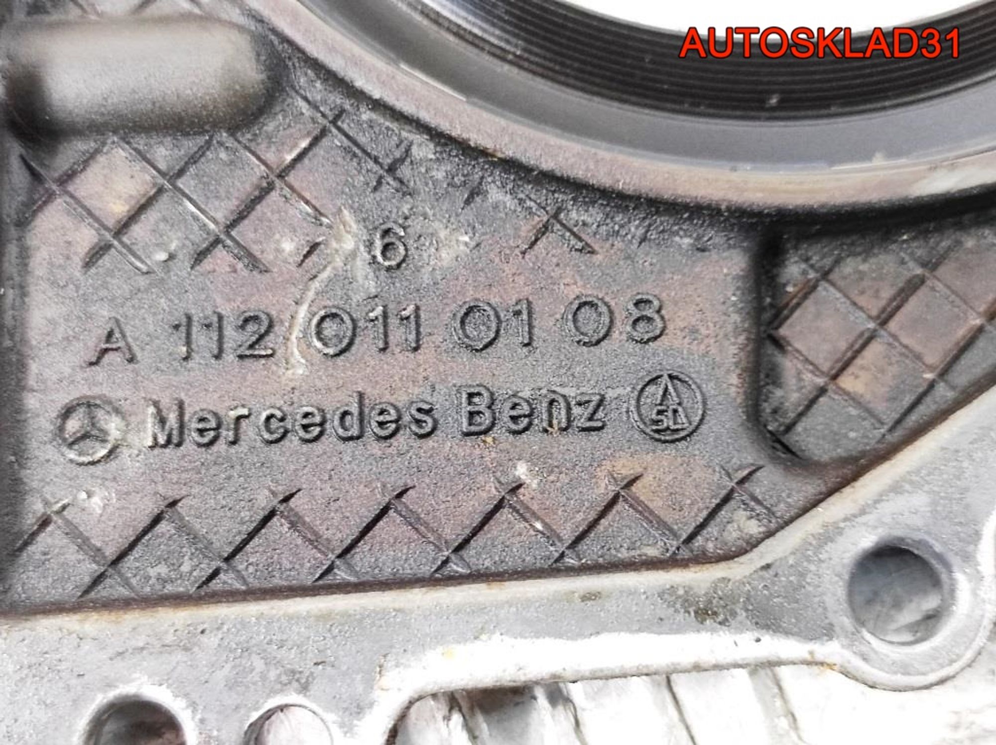 Крышка коленвала задняя Mercedes W220 3,2 M112 A1120110108, 500 рублей, Дубовое