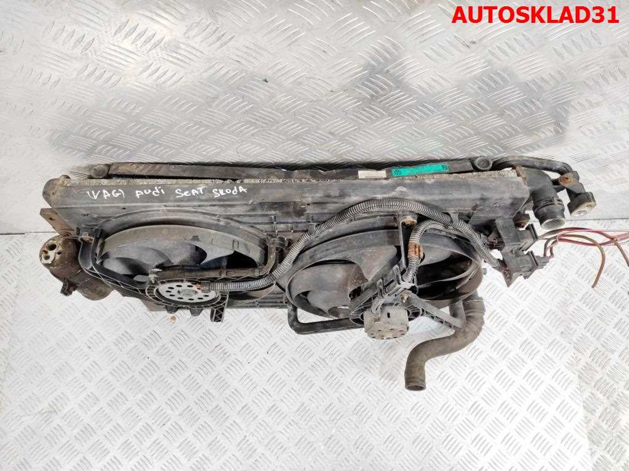 Кассета радиаторов в сборе VW Golf 4 1,8 Бензин 1J0121253N, 7000 рублей, Дубовое