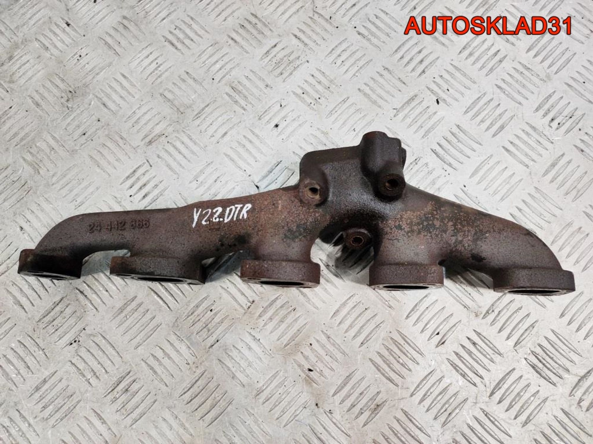 Коллектор выпускной Opel Astra G 2,2 Y22DTR 24442866, 500 рублей, Дубовое