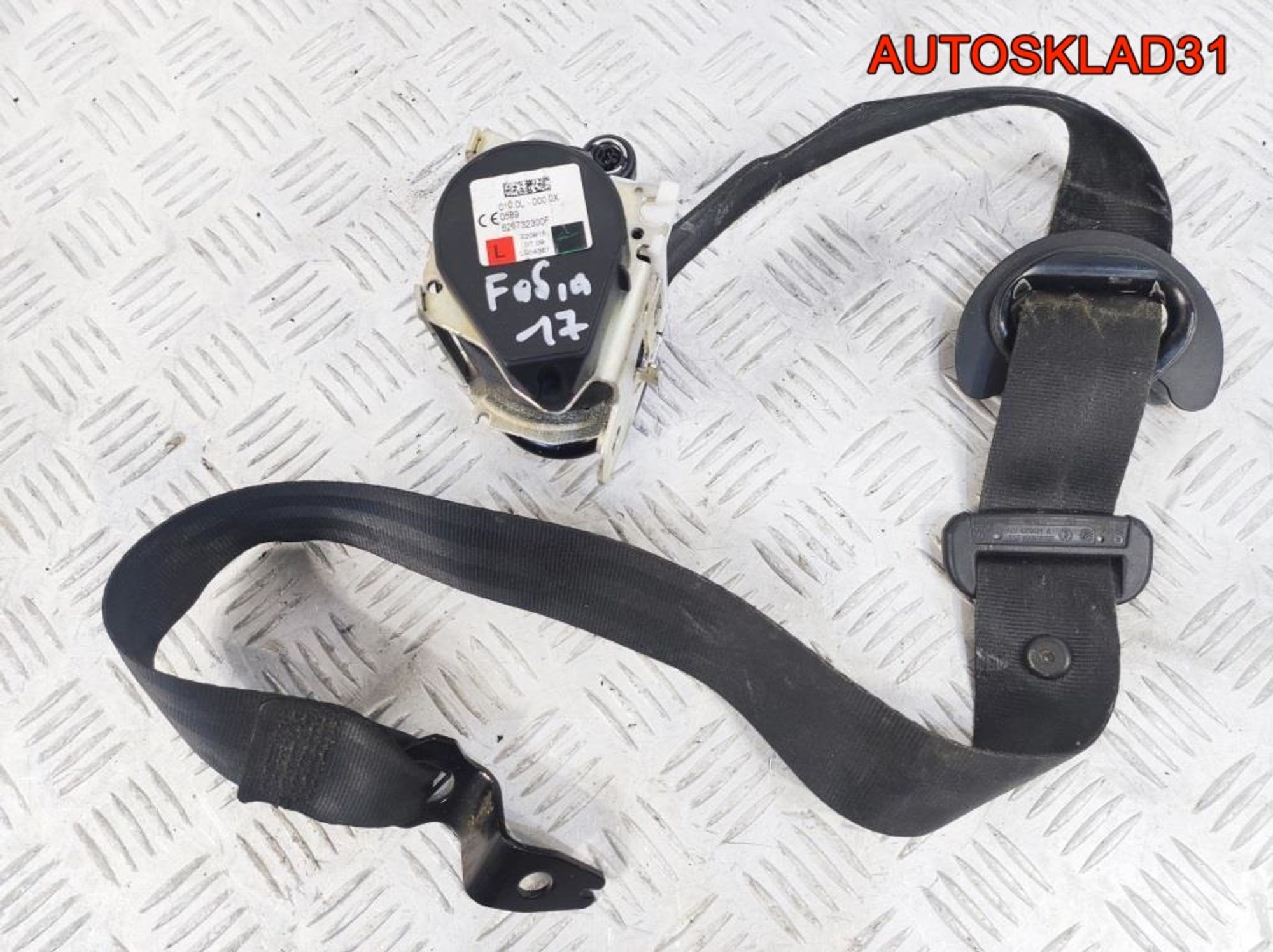 Ремень безопасности передний левый Skoda Fabia 3, 2100 рублей, Дубовое