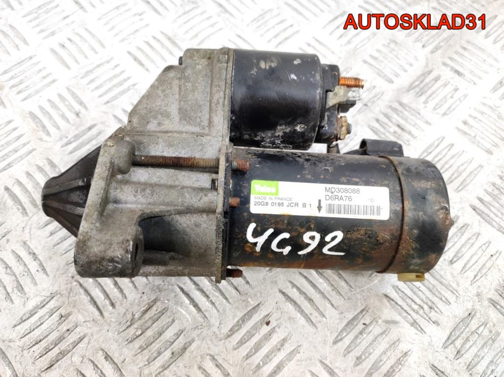 Стартер Mitsubishi Carisma DA 1.6 4G92 MD308088, 3500 рублей, Дубовое