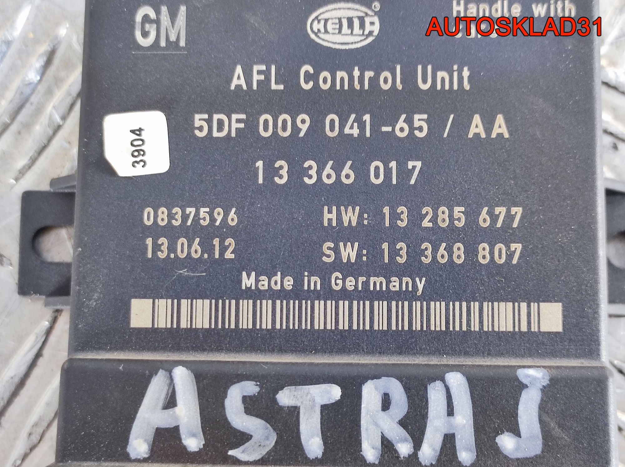 Блок управления светом Opel Astra J 13366017, 2900 рублей, Дубовое