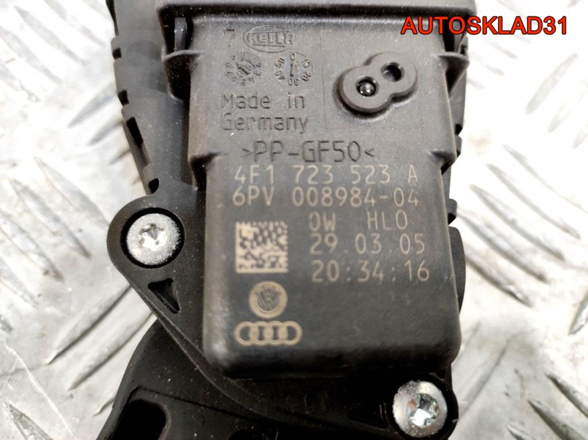 Педаль газа АКПП Audi A6 C6 4F  3.0 BMK 4F1723523A, 1400 рублей, Дубовое