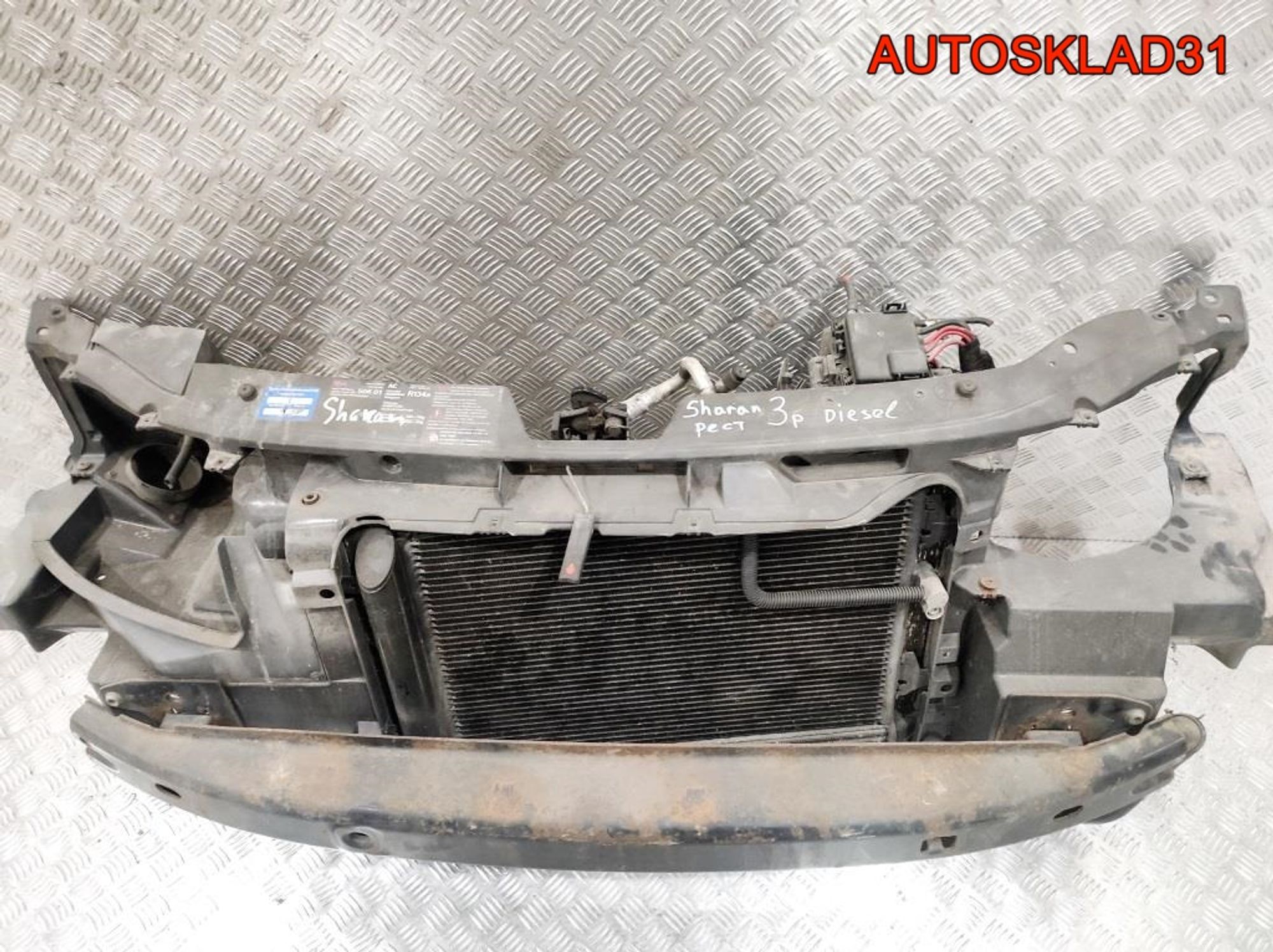 Панель передняя в сборе VW Sharan 1 Рест Дизель 7M3805598R, 17000 рублей, Дубовое