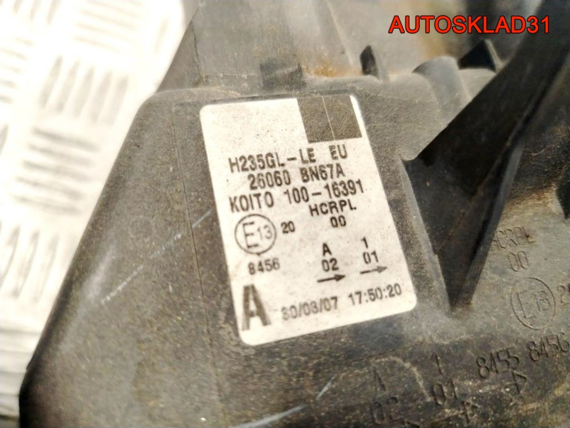 Фара левая Nissan Almera N16 Рестайлинг 26060BN67A, 13000 рублей, Дубовое