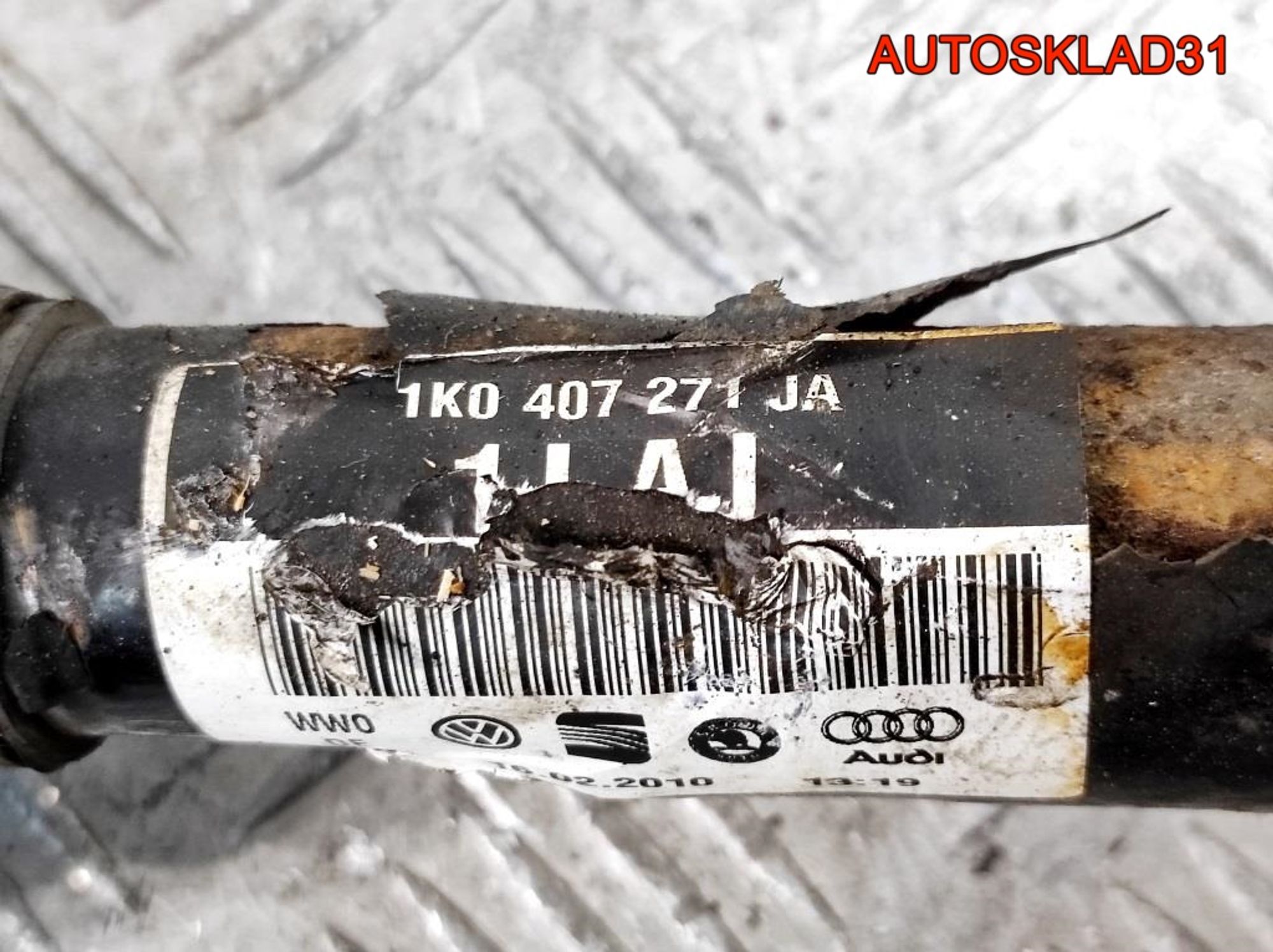 Полуось передняя левая VW Golf Plus 1,4 CAXA Бензин 1K0407271JA, 4500 рублей, Дубовое