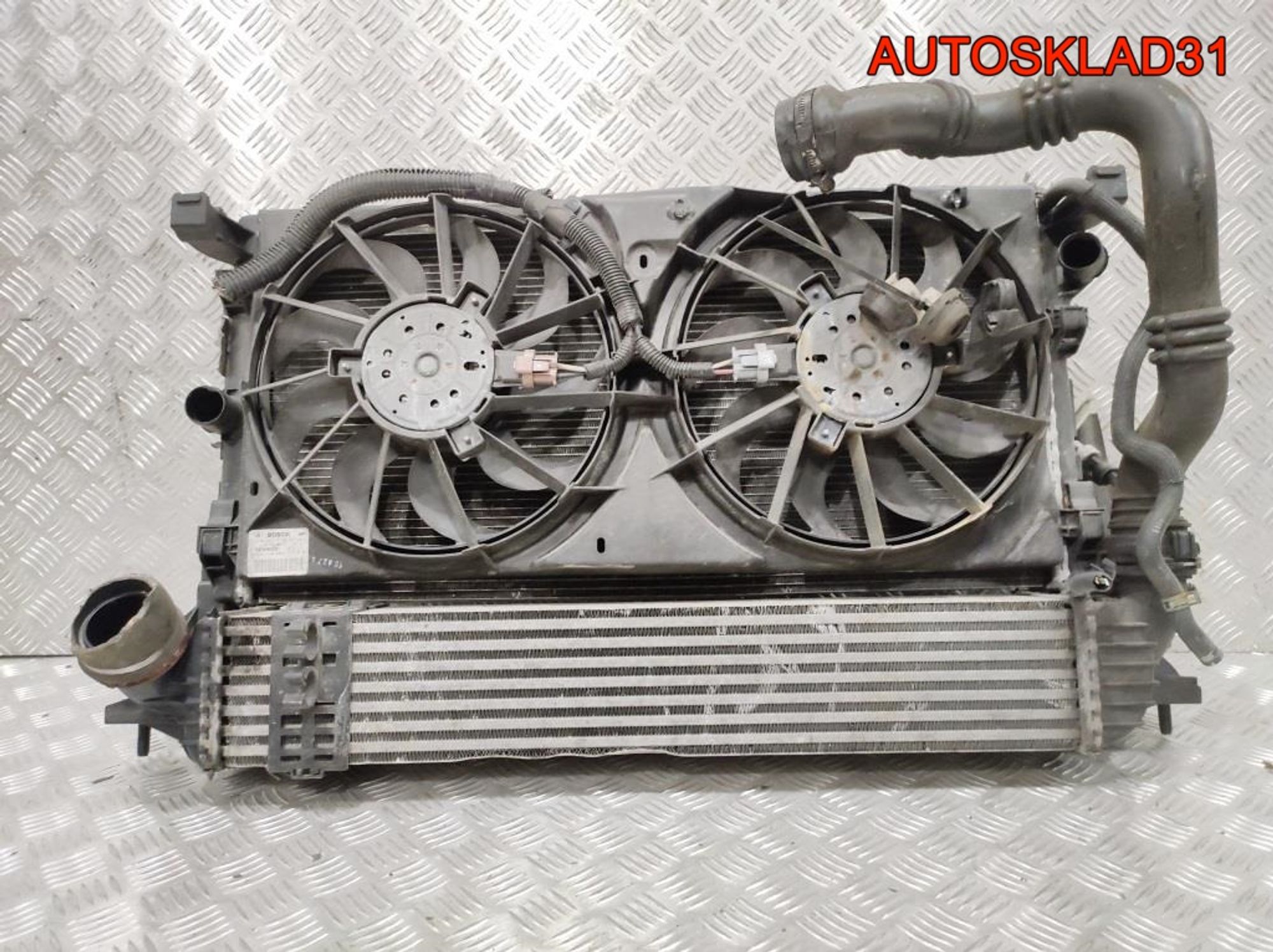 Кассета радиаторов Renault Laguna 3 2,0 M9R Дизель 214100005R, 22000 рублей, Дубовое