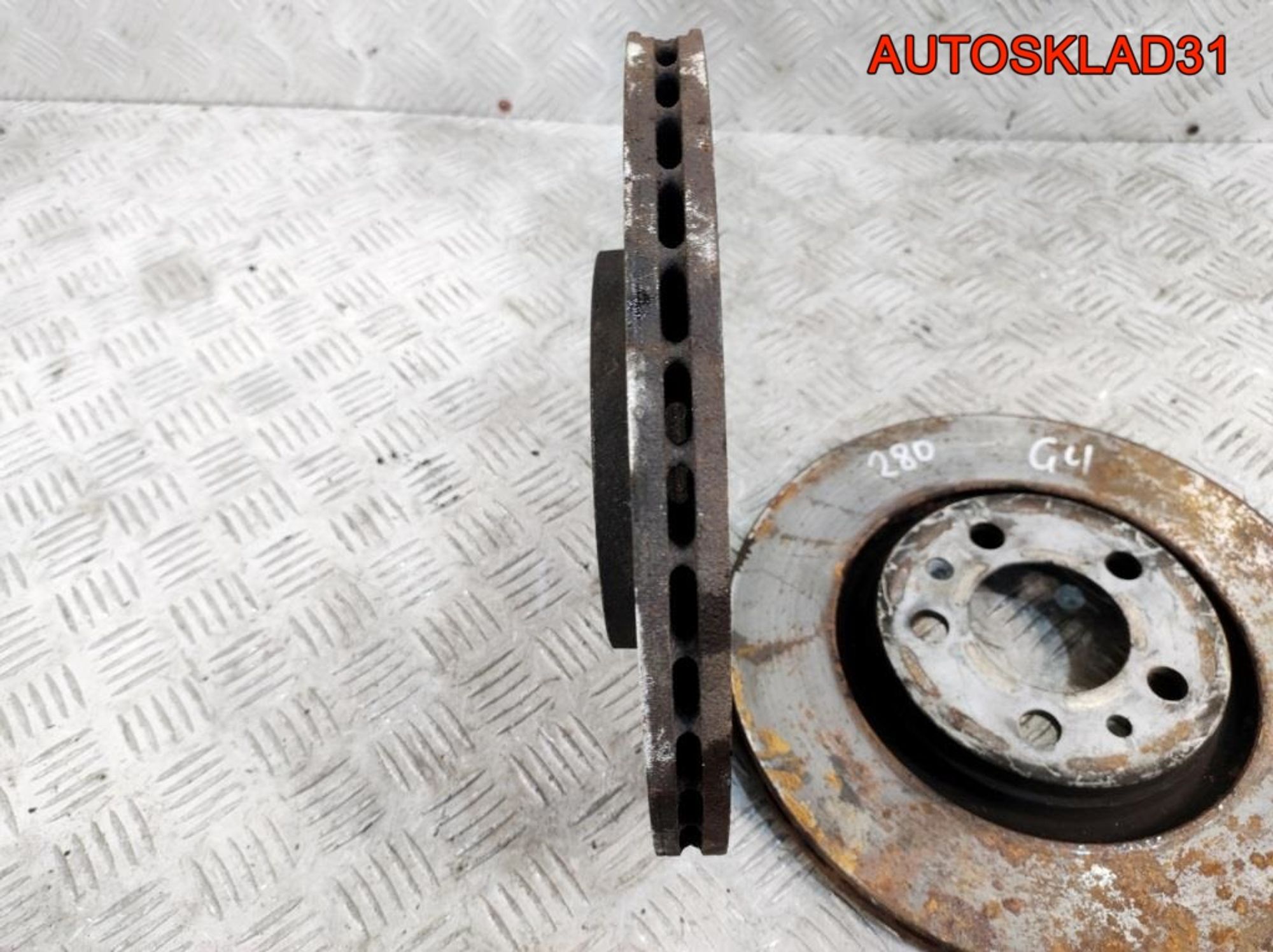 Диск тормозной передний VW Golf 4 1J0615301R, 2700 рублей, Дубовое