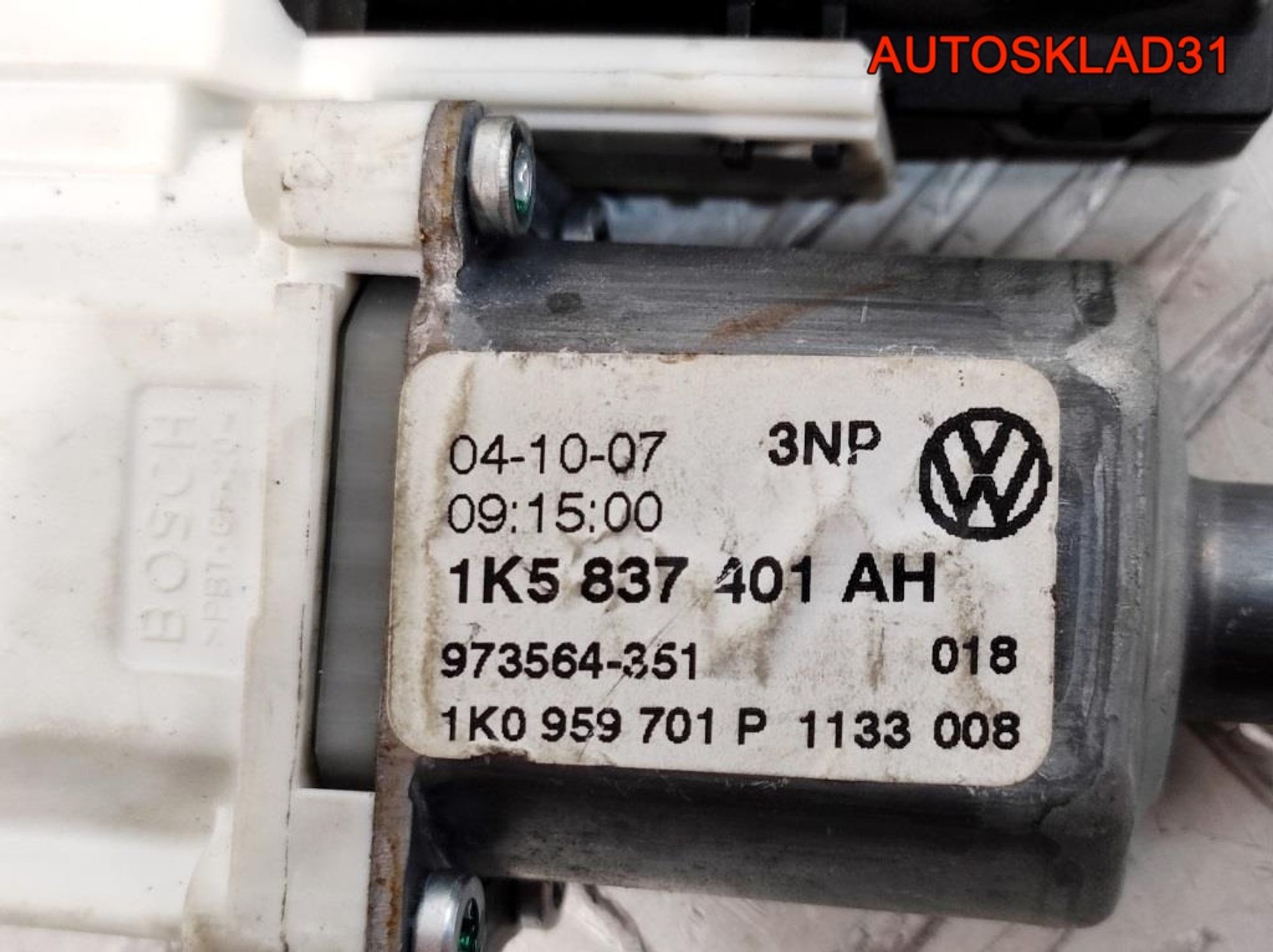 Моторчик стеклоподъемника передний левый VW Golf 5 1K0959701P, 1800 рублей, Дубовое