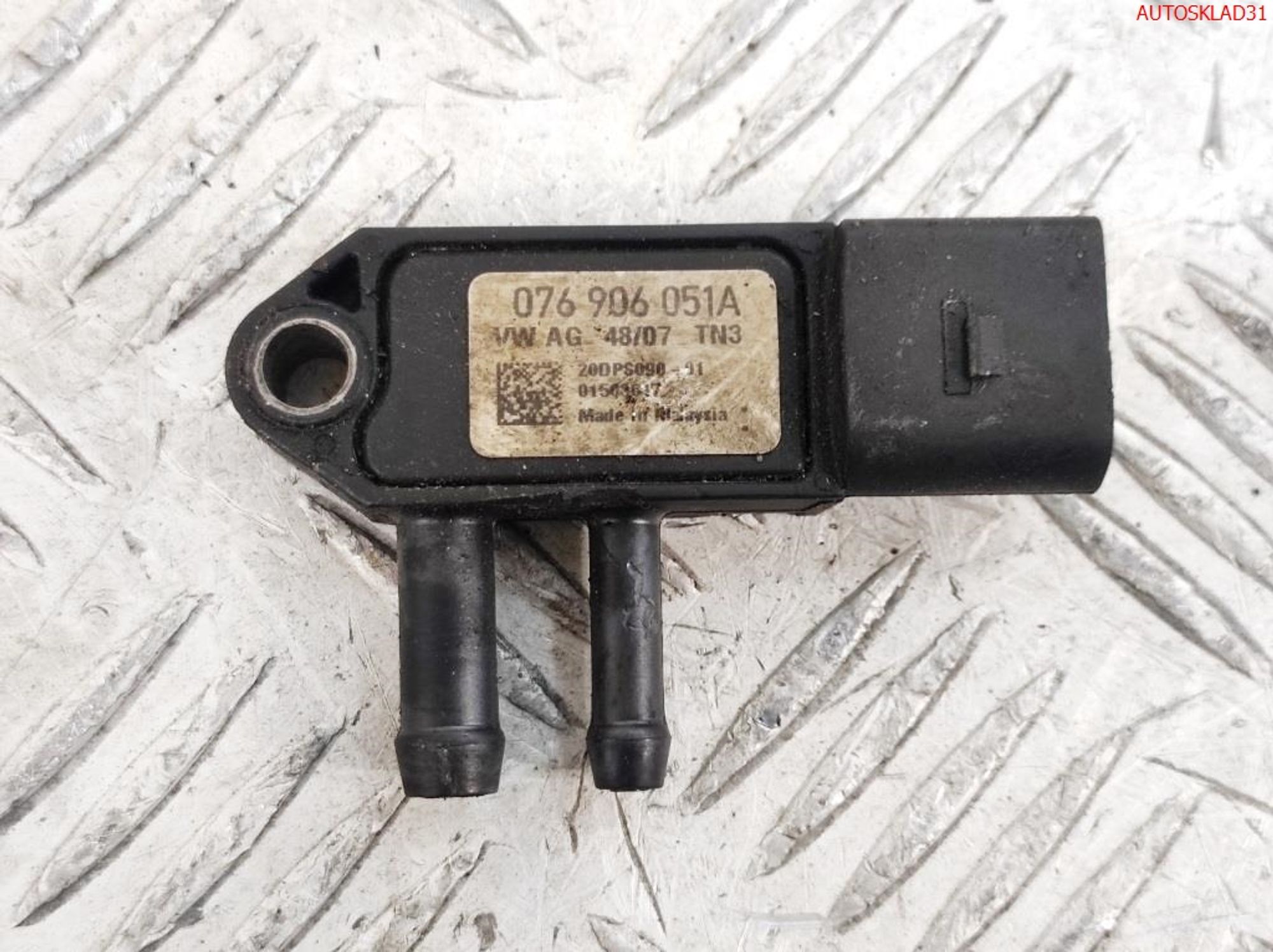 Датчик давления выхлопных газов VW Passat B6 076906051A, 1000 рублей, Дубовое