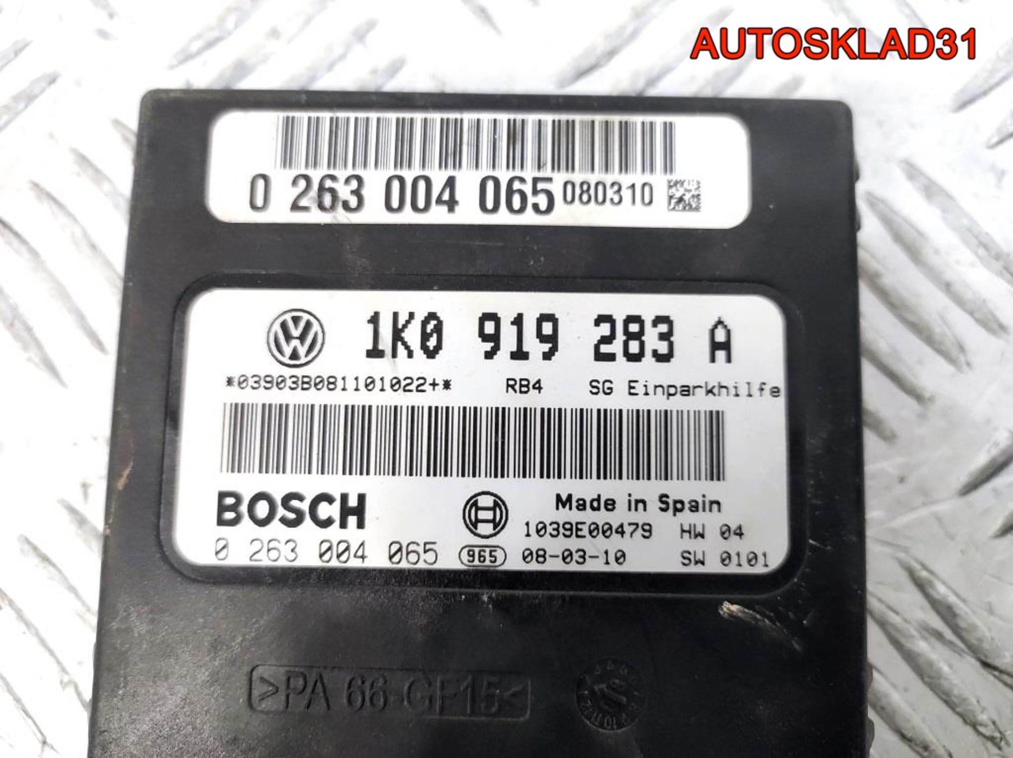 Блок парктроников Volkswagen Golf 5 1K0919283A, 2100 рублей, Дубовое