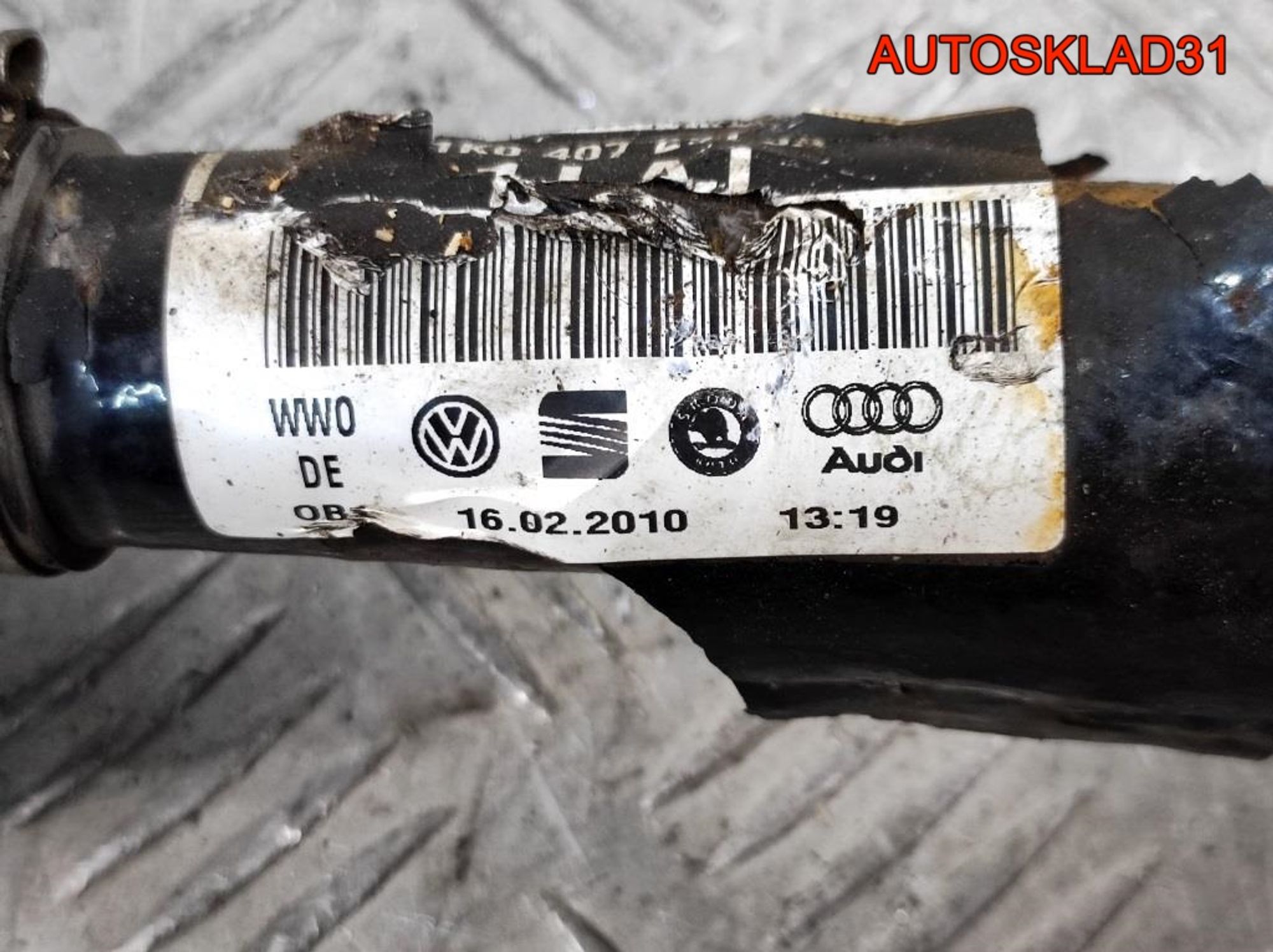 Полуось передняя левая VW Golf Plus 1,4 CAXA Бензин 1K0407271JA, 4500 рублей, Дубовое