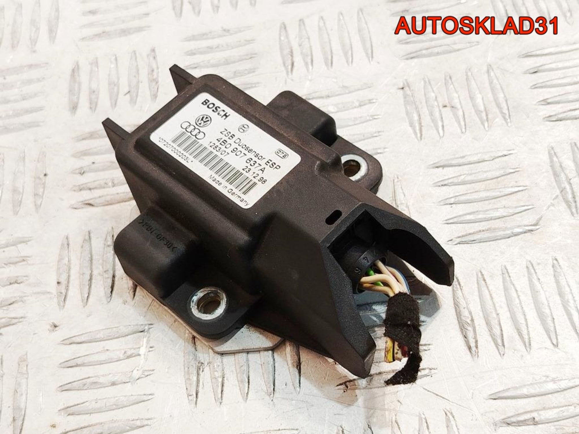 Датчик ускорения Volkswagen Passat B5 4B0907637A, 900 рублей, Дубовое