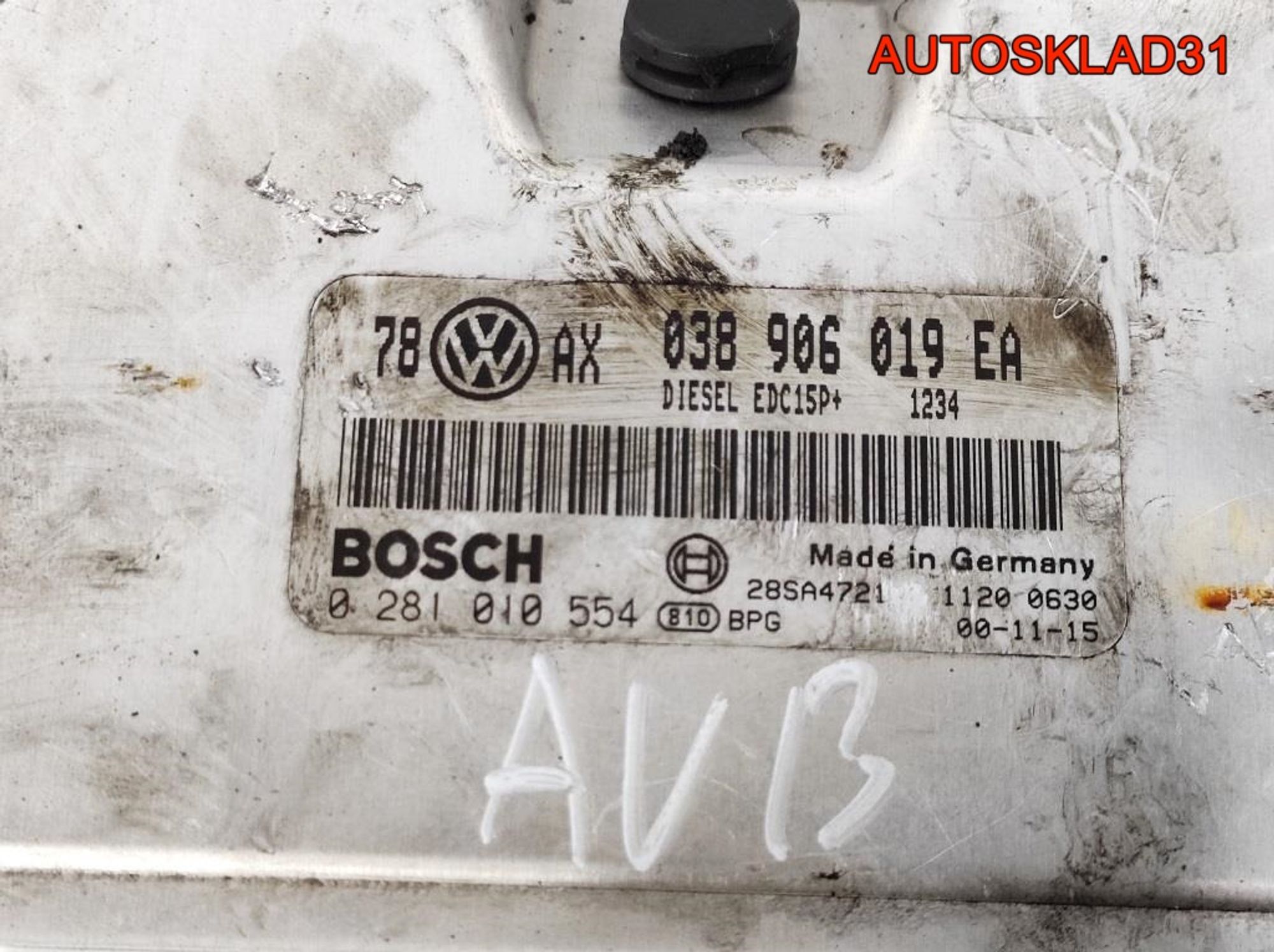 ЭБУ Volkswagen Passat B5+ 1,9 AVB 038906019EA, 2500 рублей, Дубовое
