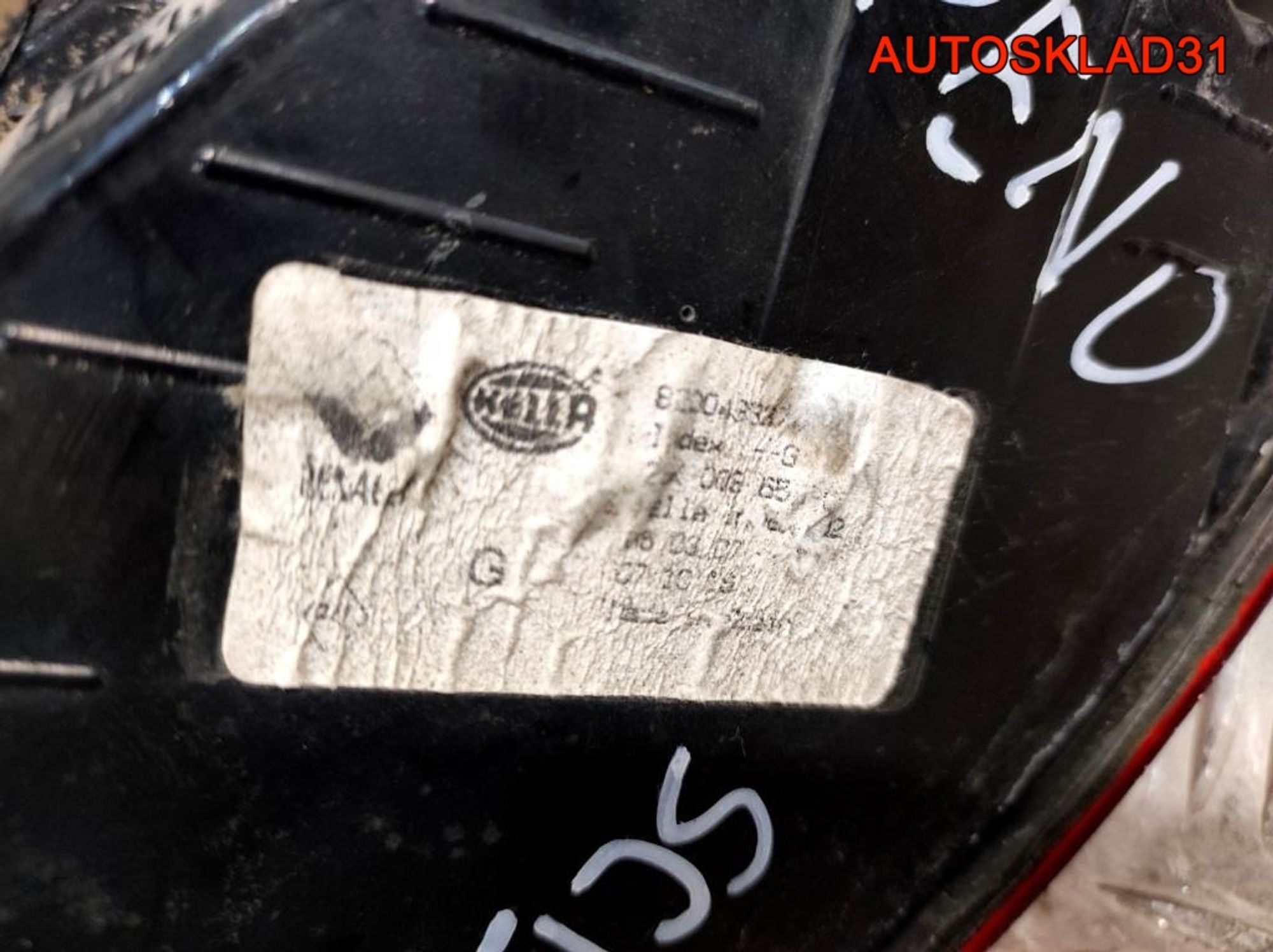 Фонарь задний левый Renault Scenic 2 8200493374, 4000 рублей, Дубовое