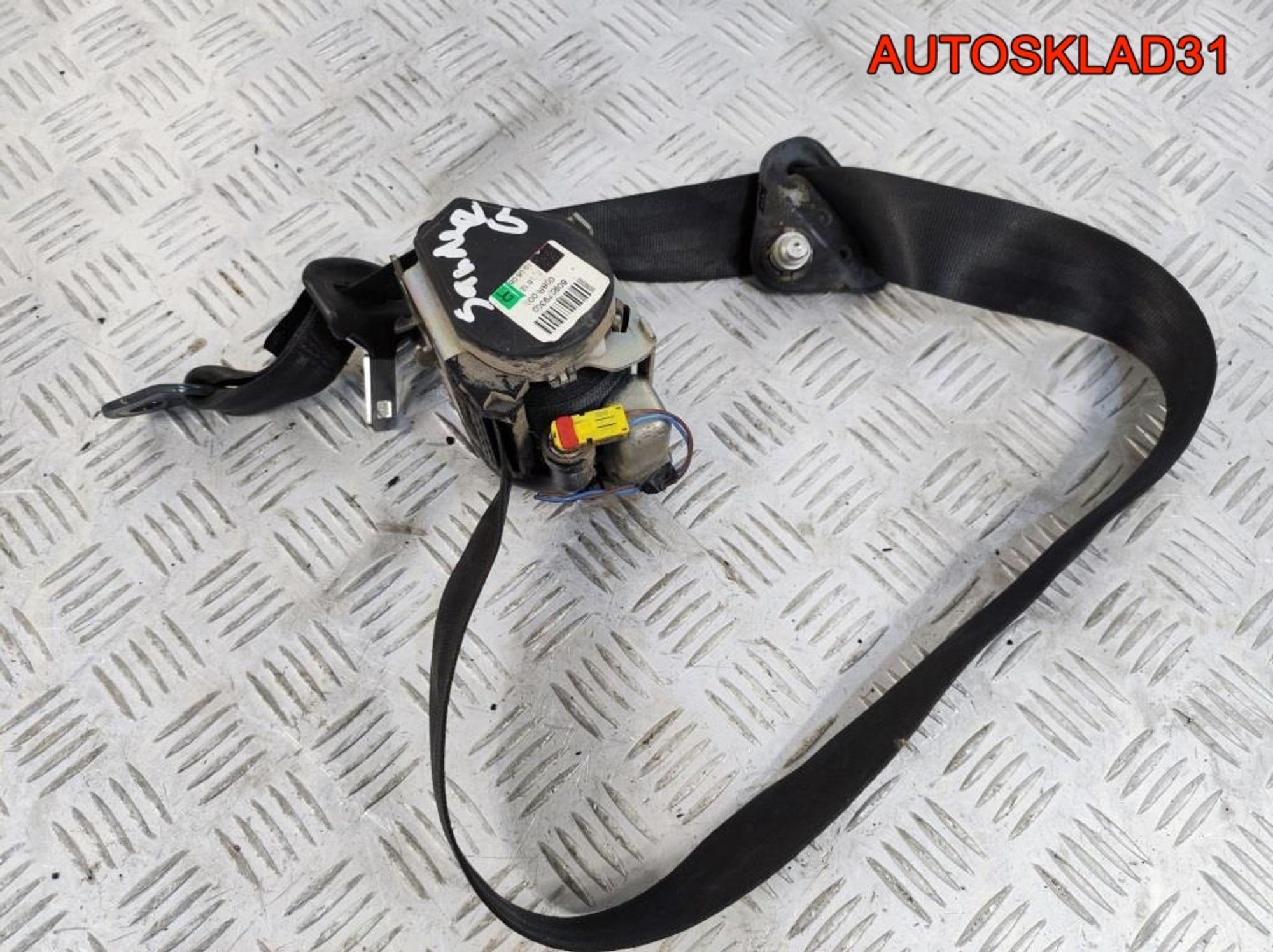 Ремень безопасности Renault Sandero 8200751267, 1900 рублей, Дубовое