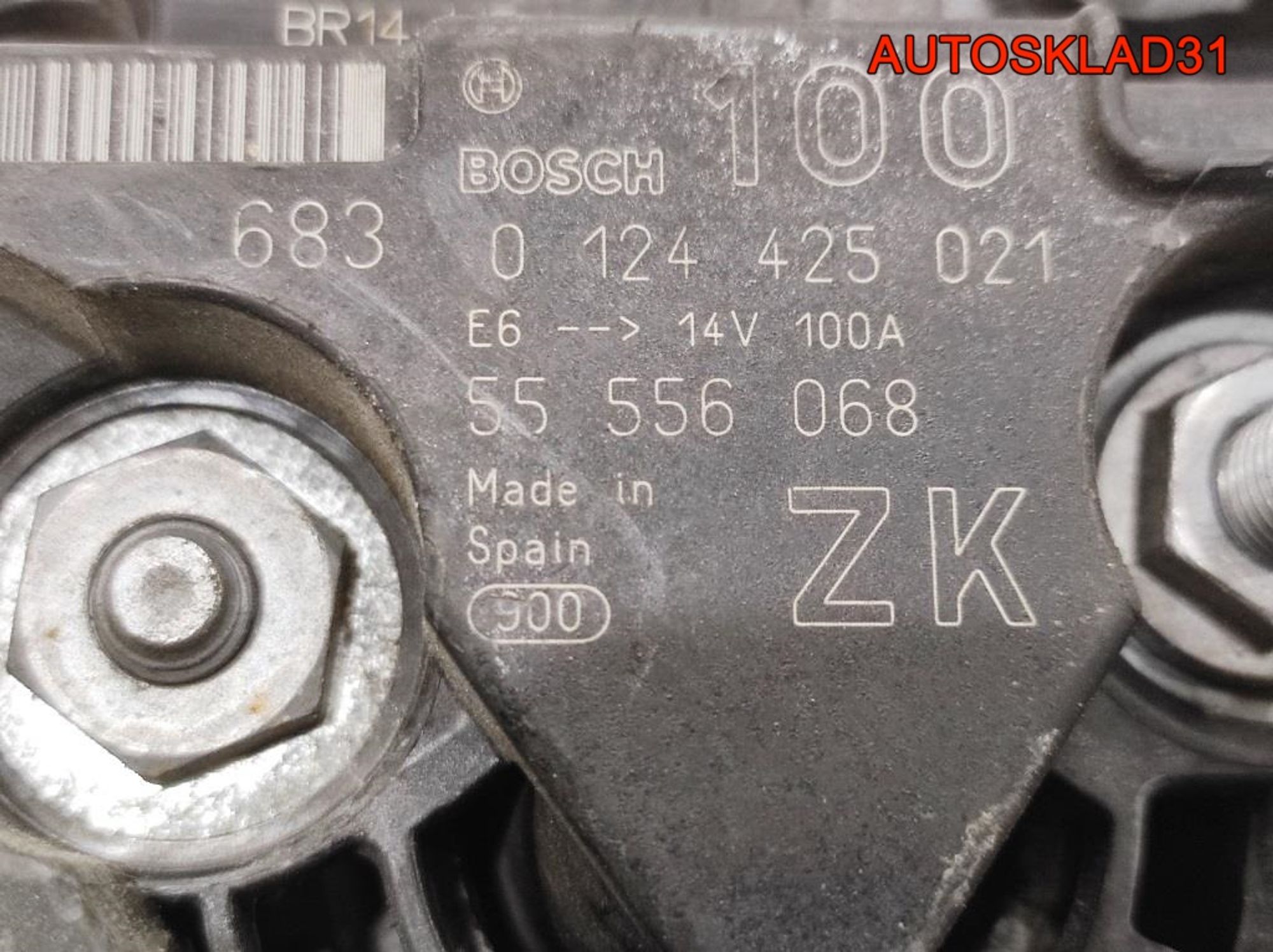 Генератор 100A Opel Corsa C 1,4 Z14XEP 55556068 (Р), 4500 рублей, Дубовое