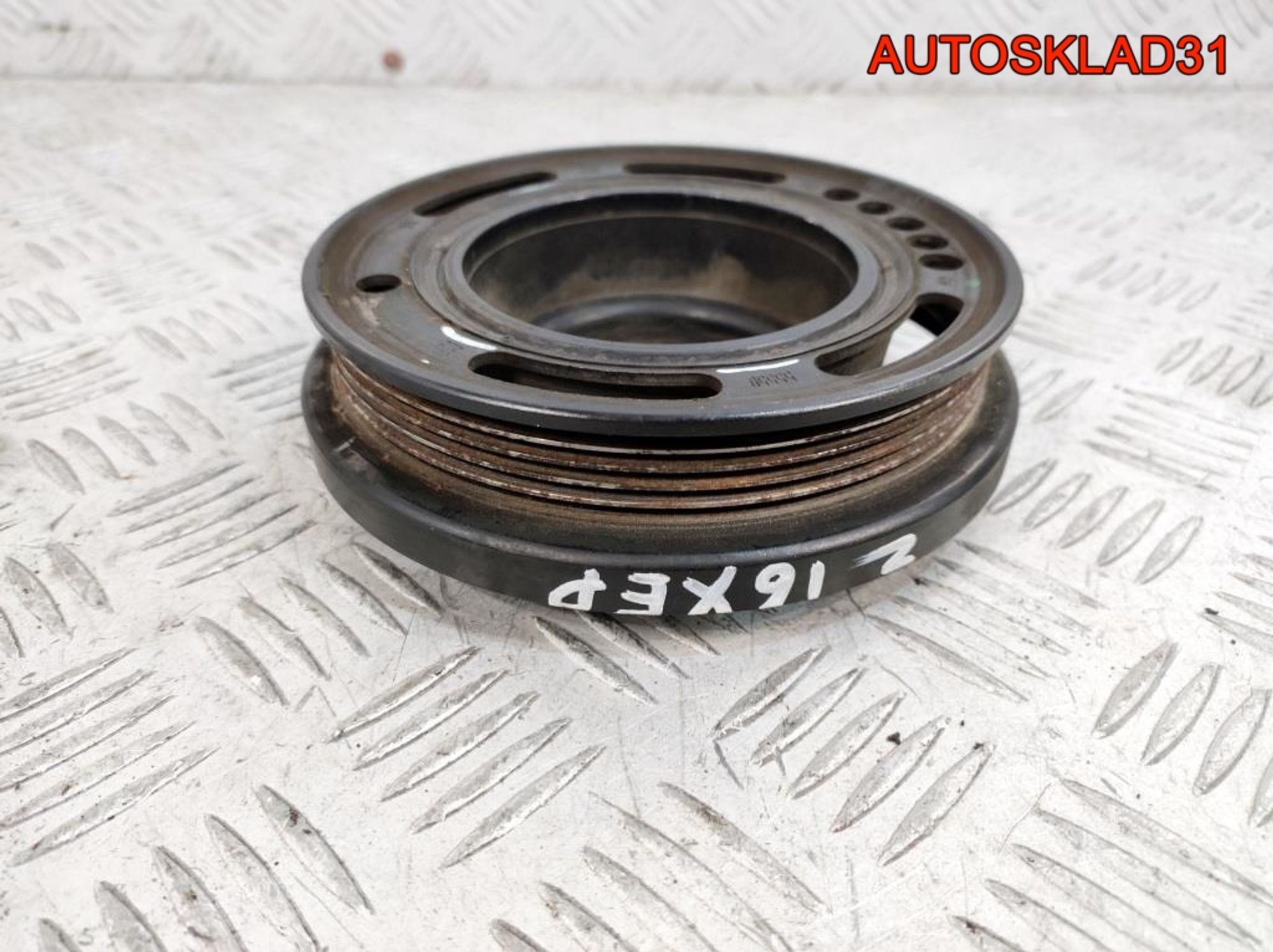 Шкив коленвала Opel Astra H 1.6 Z16XEP 55559328, 1200 рублей, Дубовое