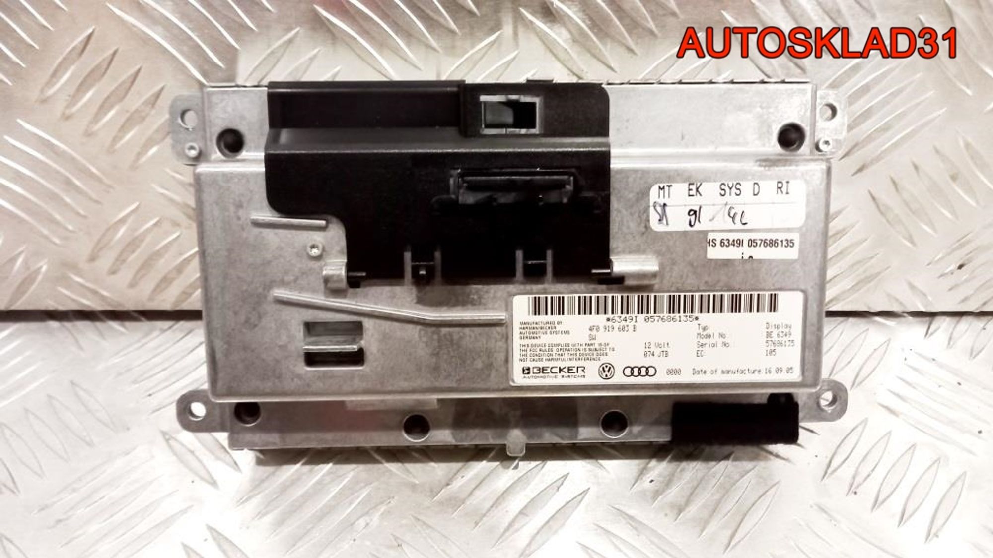 Дисплей информационный Audi A6 C6 4F0919603B, 3500 рублей, Дубовое