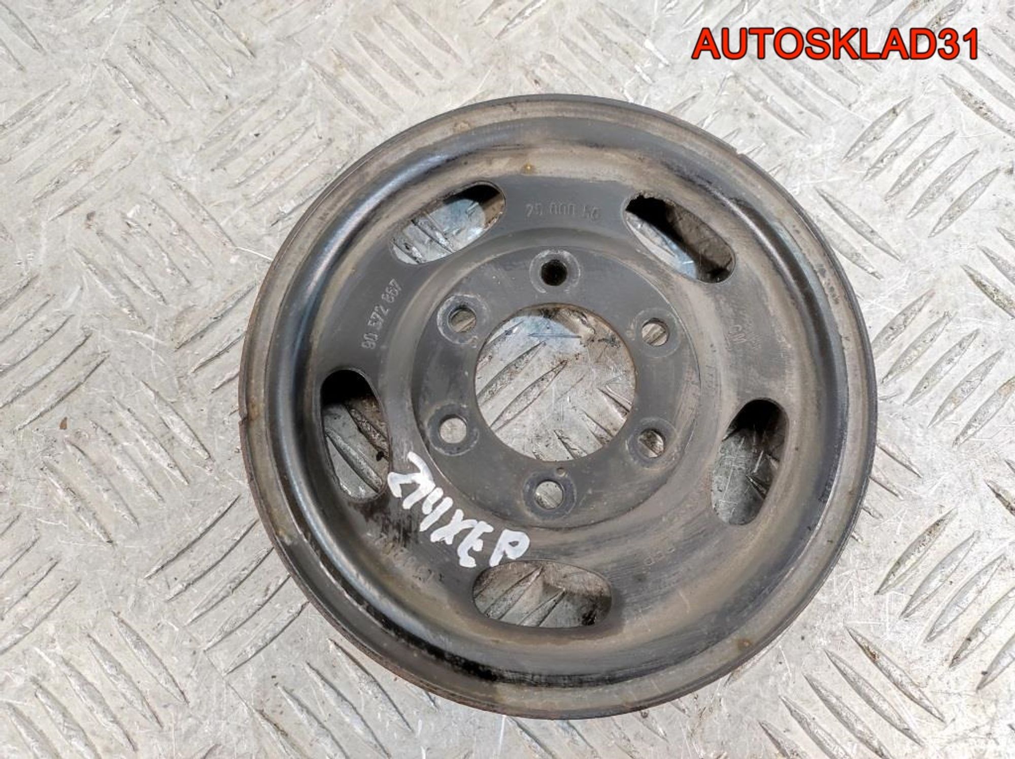 Шкив коленвала Opel Corsa D 1,4 Z14XEP 90572867, 1400 рублей, Дубовое