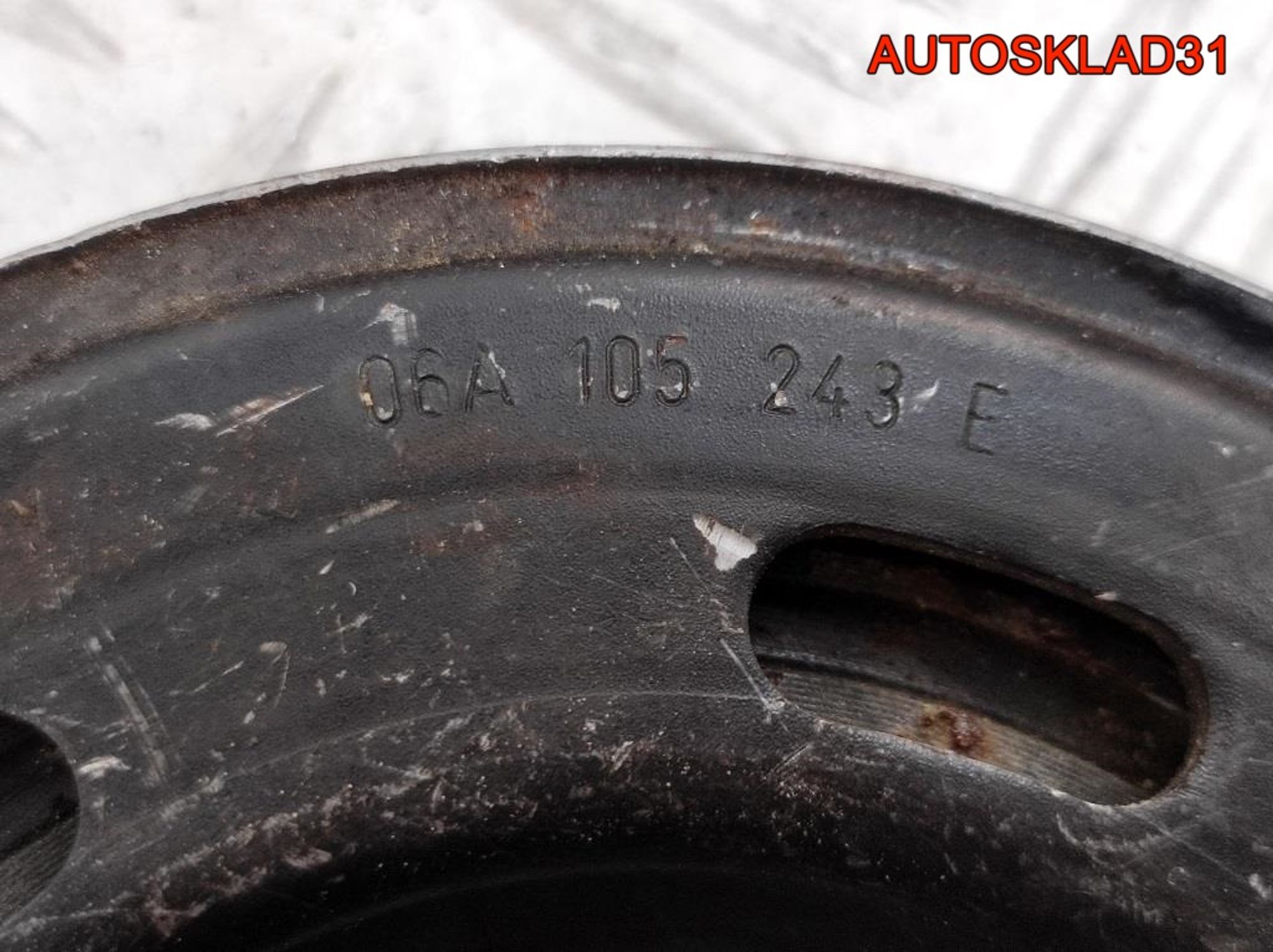 Шкив коленвала VW Passat B6 2,0 Бензин 06A105243E, 2000 рублей, Дубовое