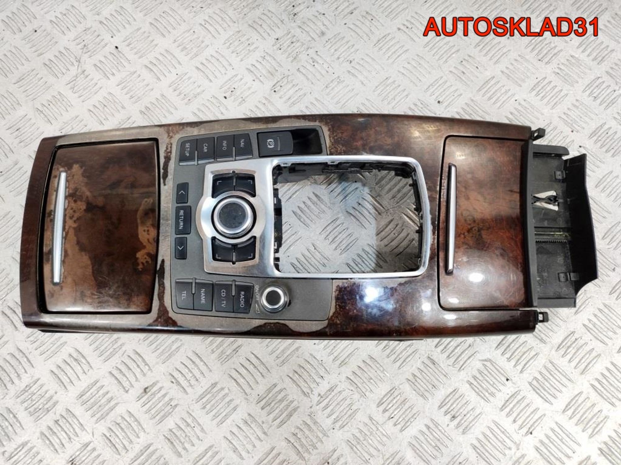 Консоль центральная в сборе Audi A6 C6 4F1864261, 7200 рублей, Дубовое