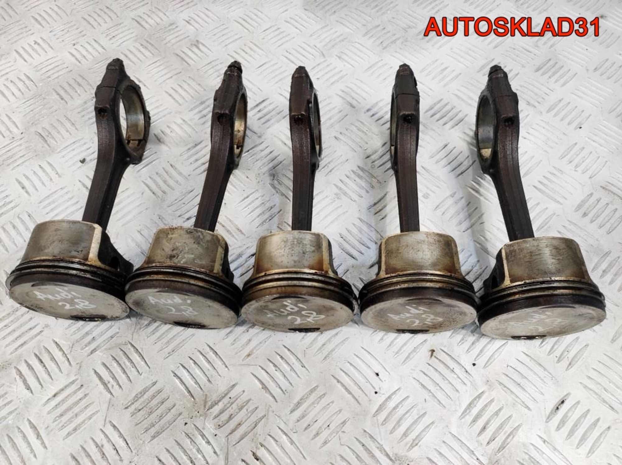 Поршень с шатуном Audi A6 C5 2,8 ACK 078107065AC, 1700 рублей, Дубовое