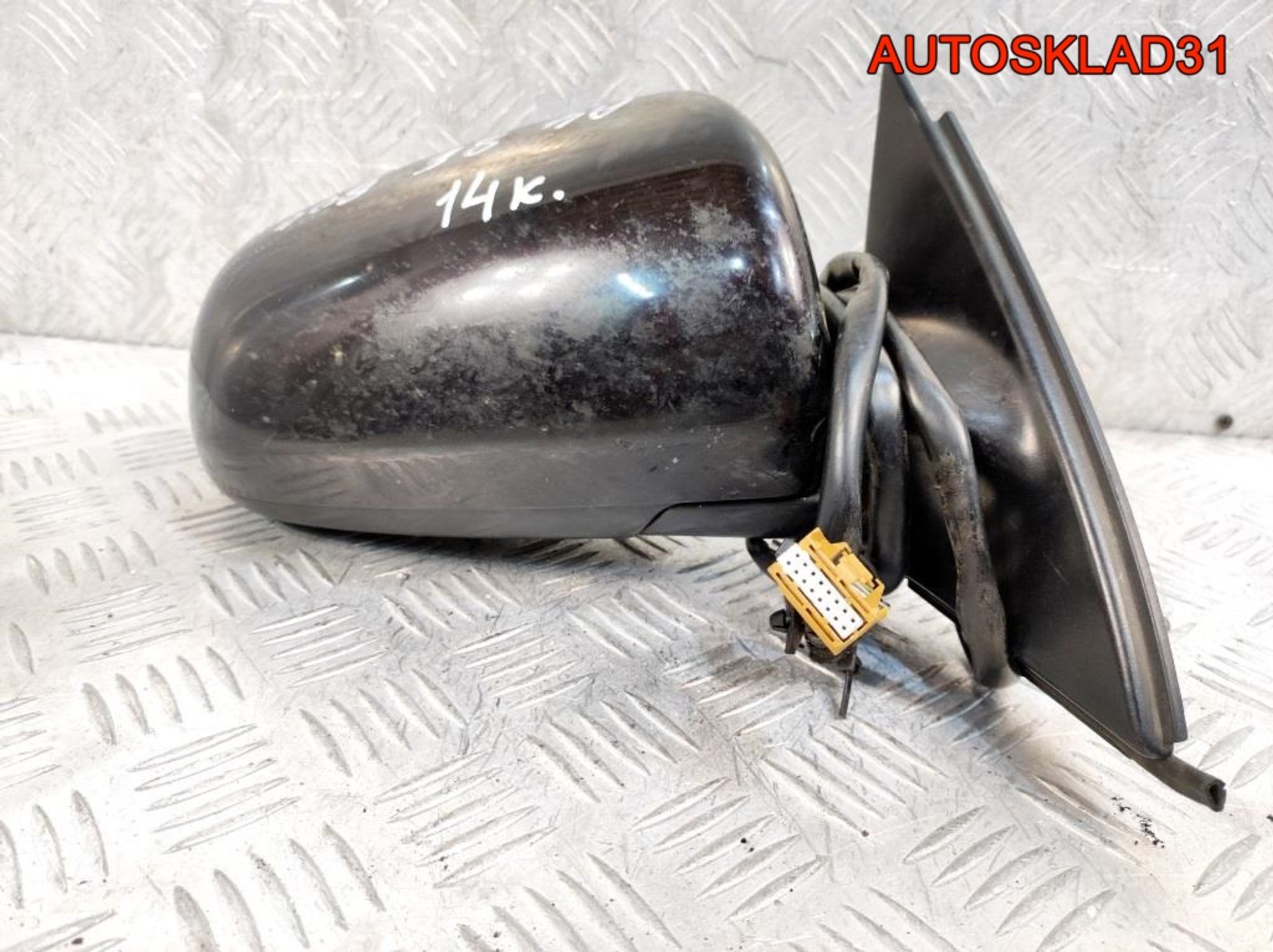 Зеркало правое 14 контактов Audi A4 B6 8E2858532AС, 5000 рублей, Дубовое