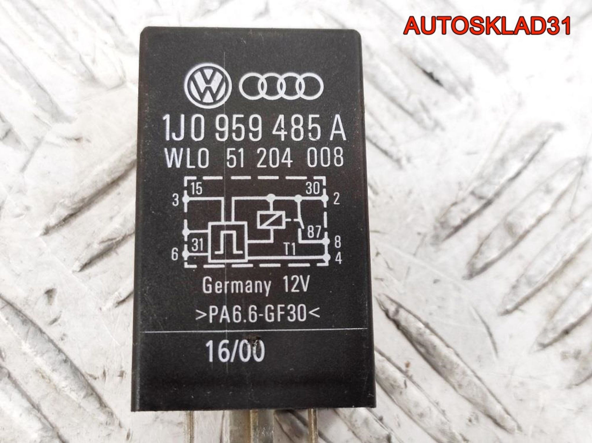 Реле №411 VW Passat B5 1J0959485A, 1000 рублей, Дубовое