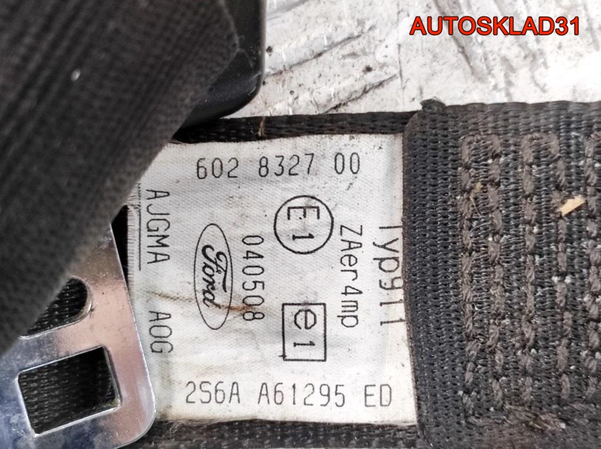 Ремень безопасности Ford Fusion 2S6AA61295ED, 1500 рублей, Дубовое