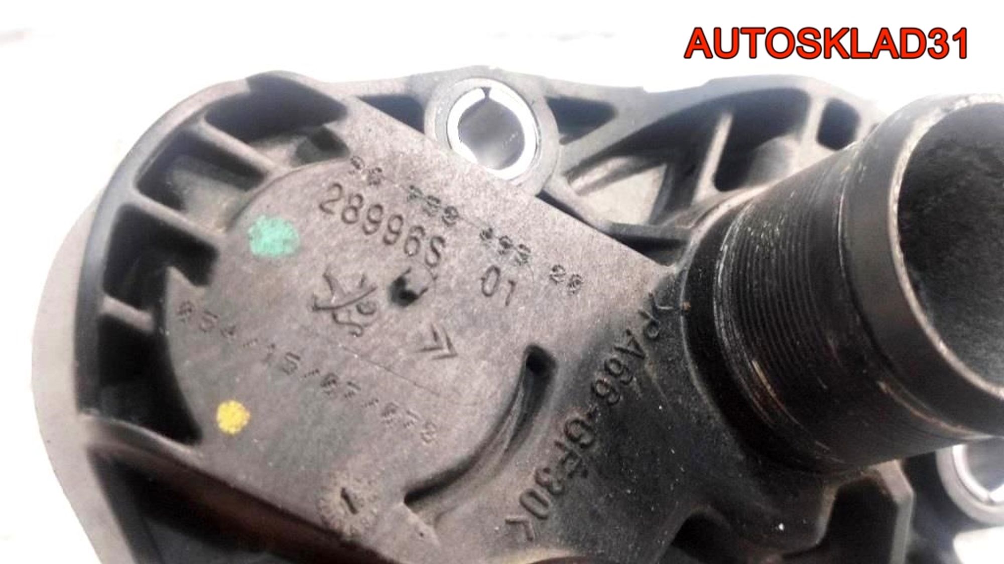 Корпус термостата Peugeot 208 1,2 Бензин 9675849380, 500 рублей, Дубовое