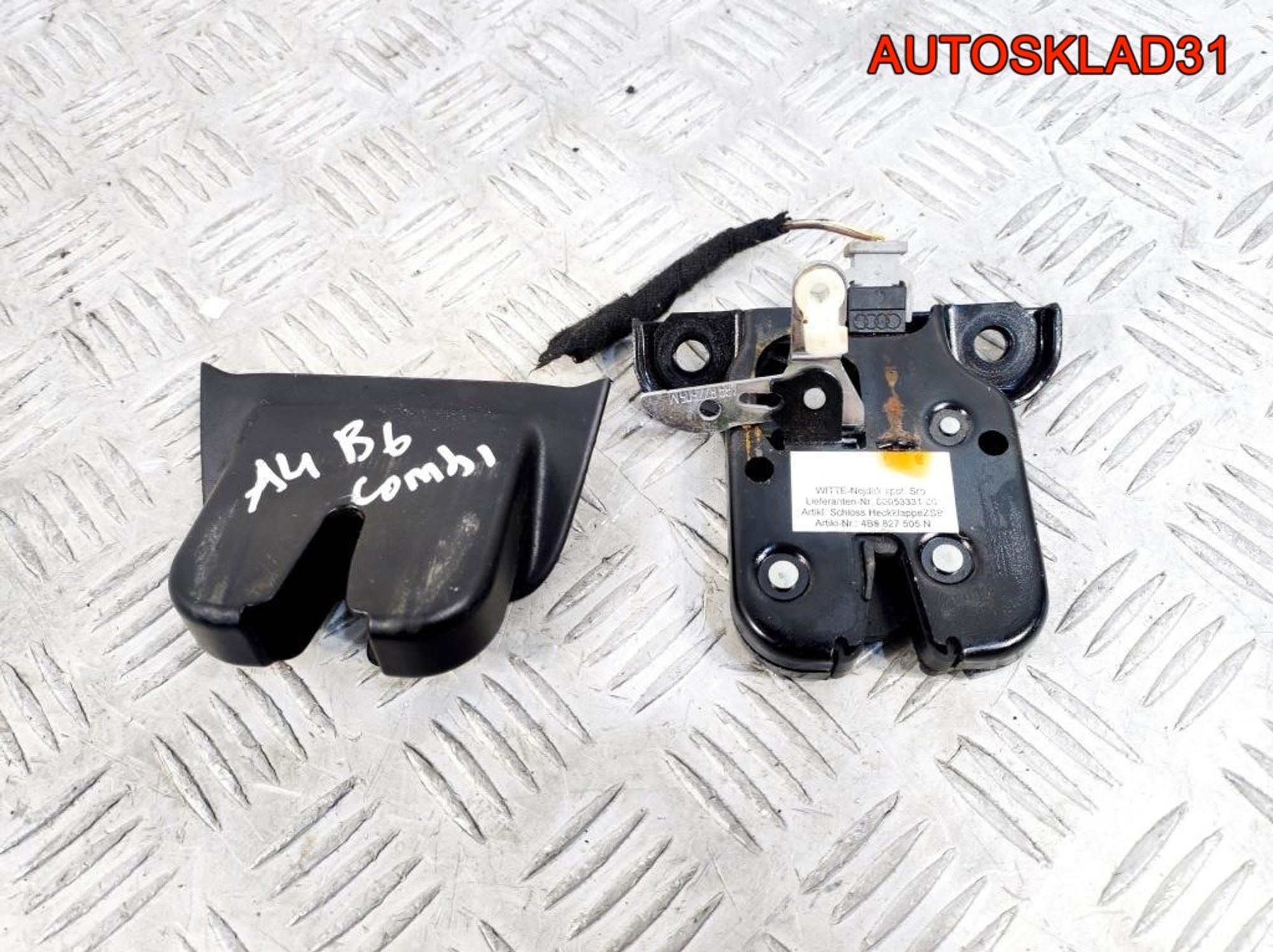 Замок багажника Audi A4 B6 4B9827505N Универсал, 1300 рублей, Дубовое