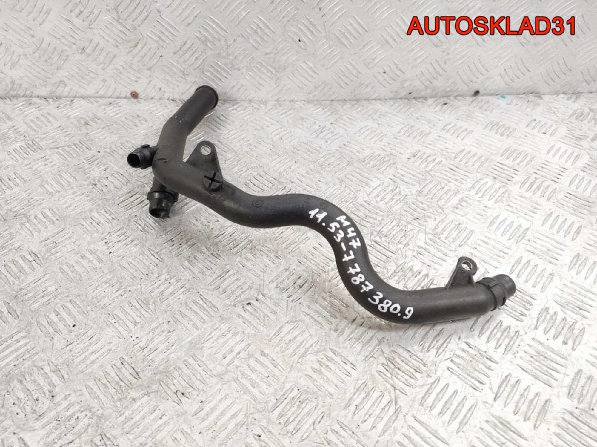 Трубка системы охлаждения BMW E46 2,0 M47 Дизель 11537787380, 1000 рублей, Дубовое