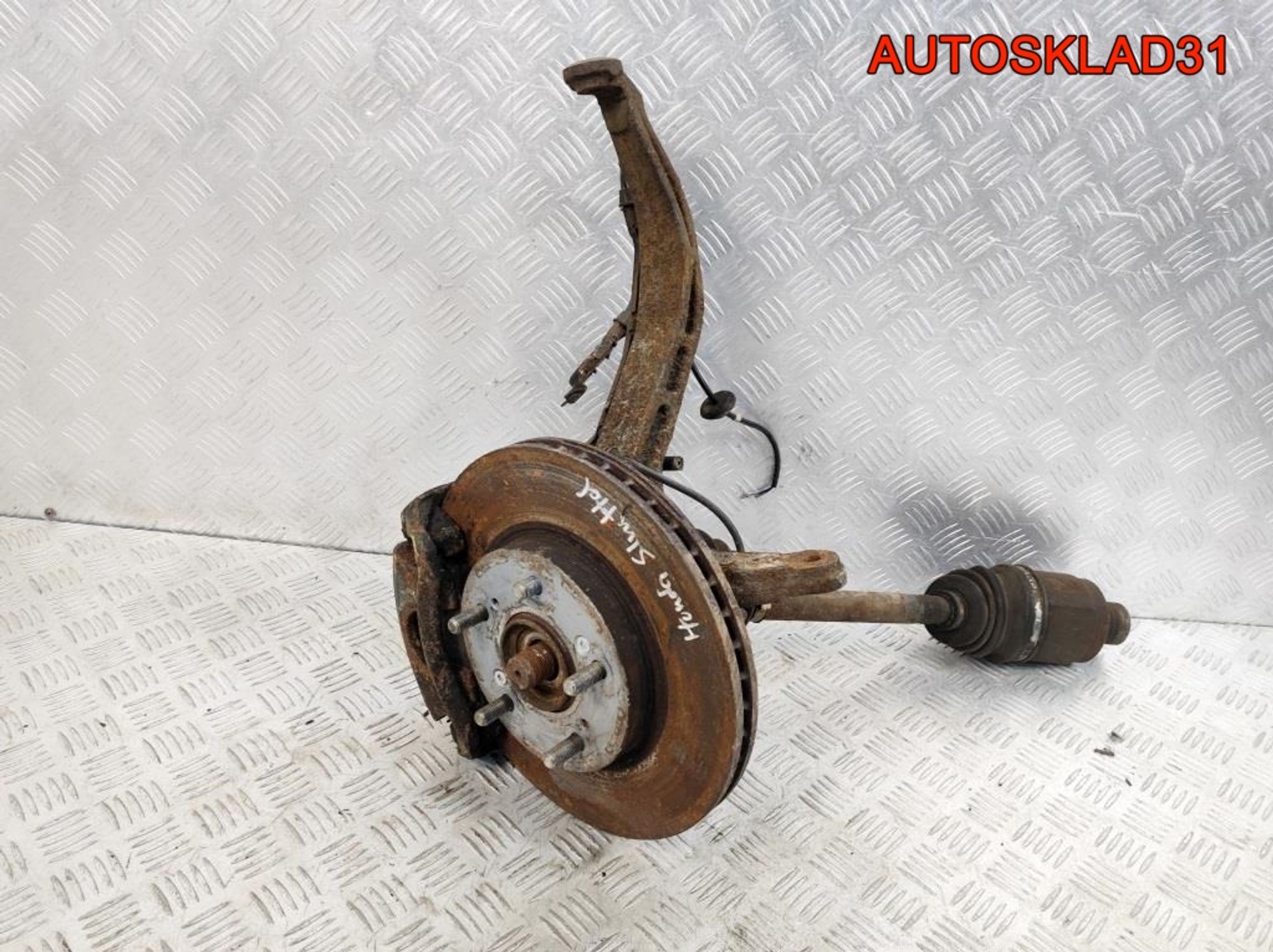 Кулак передний левый в сборе Honda Shuttle 2.3  F23A7, 7000 рублей, Дубовое