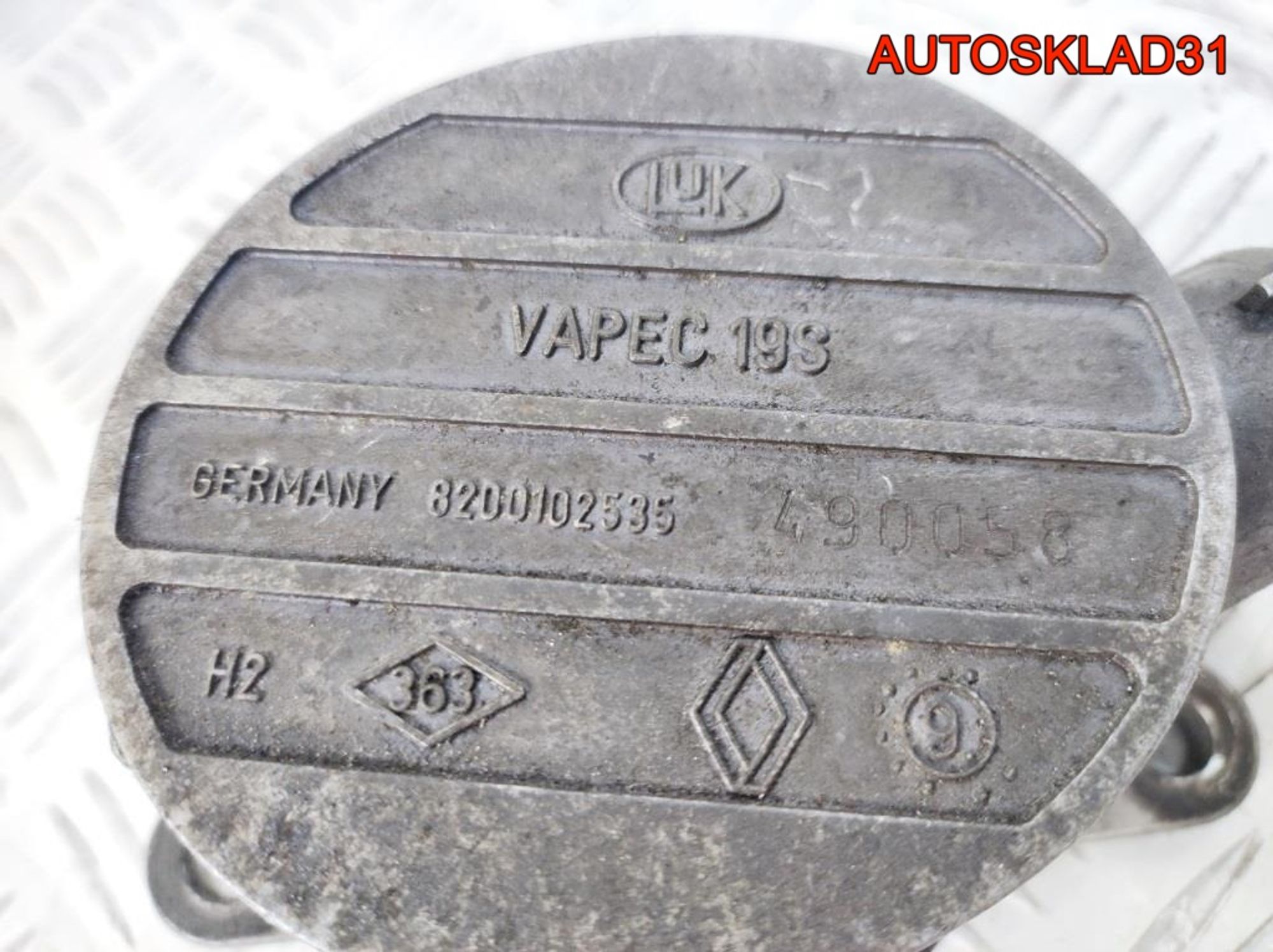 Насос вакуумный Renault Espace 3 8200102535, 2900 рублей, Дубовое