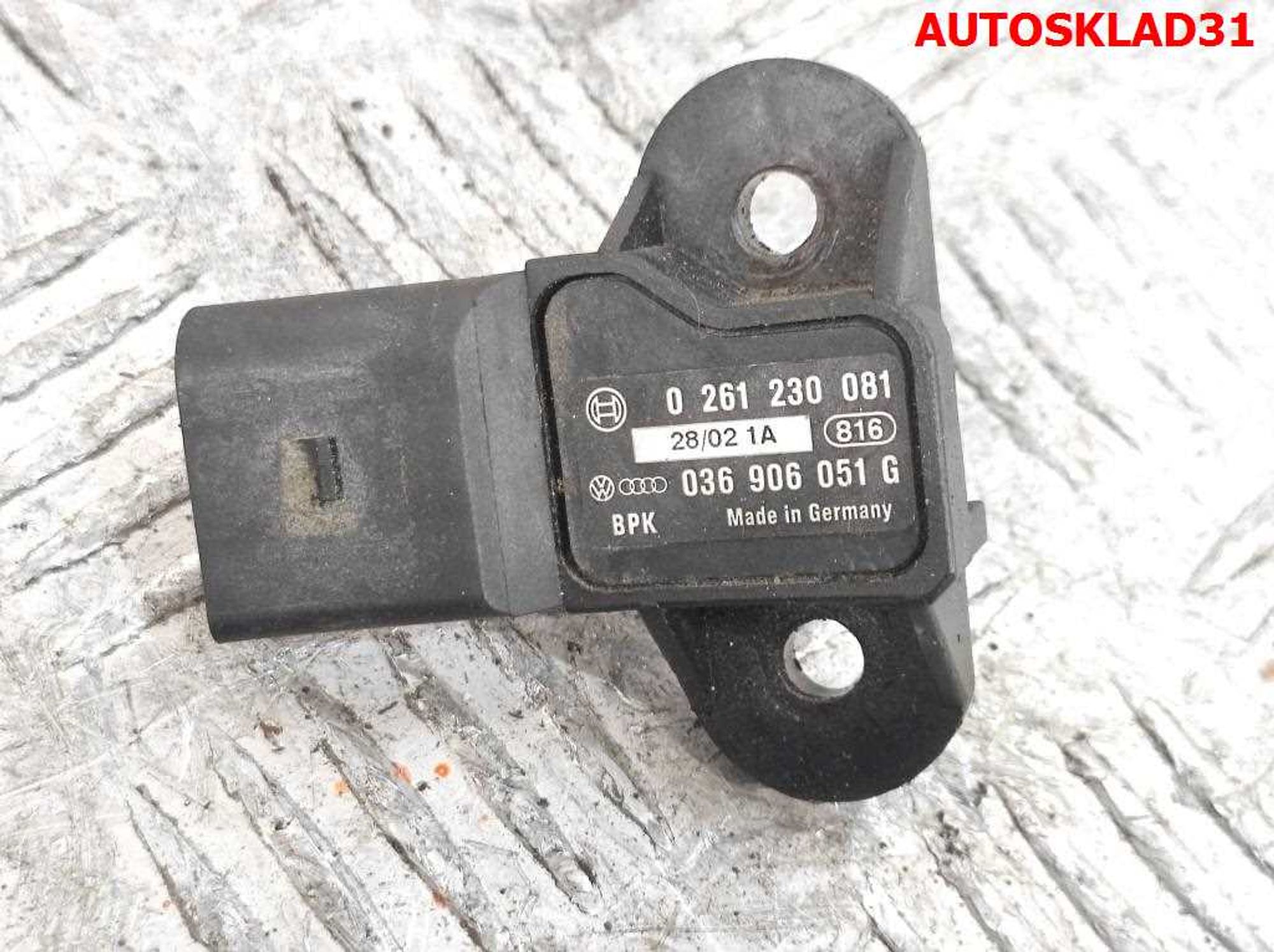 Датчик давления воздуха VW Passat B5 1,8 Бензин 036906051G, 1000 рублей, Дубовое