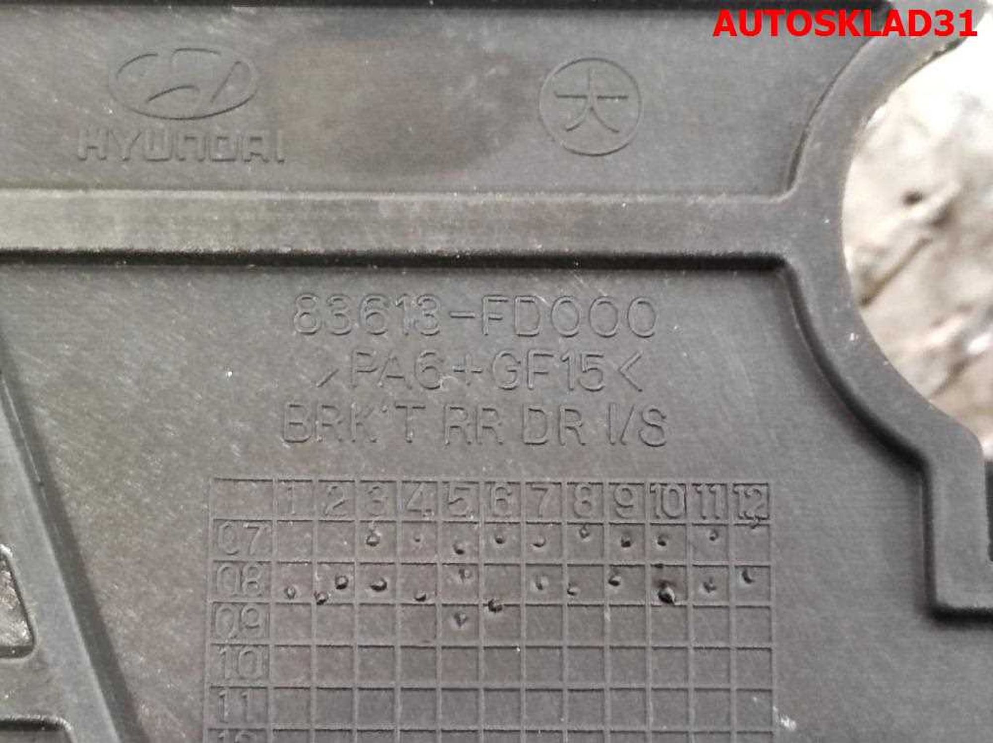 Ручка двери внутренняя задняя левая Hyundai i30 83613FD000, 600 рублей, Дубовое