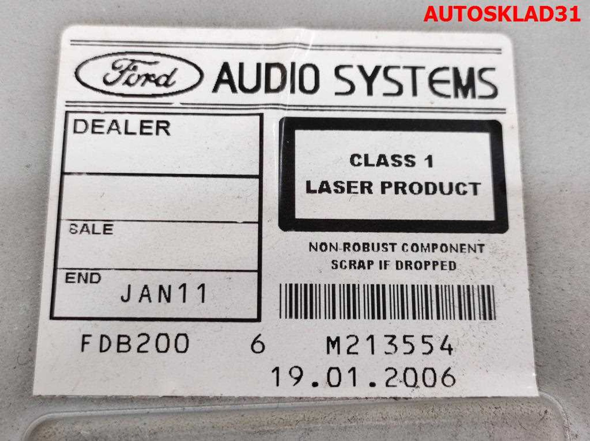 Магнитола 6000CD Ford C-MAX 1 6S6118C815AF, 1000 рублей, Дубовое