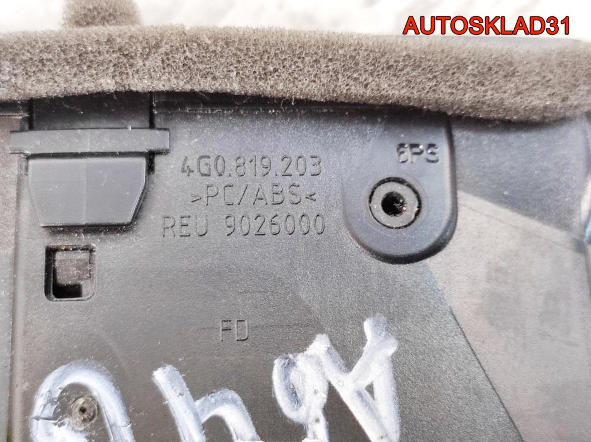 Дефлектор обдува салона задний Audi A6 C7 4G 4G0819203, 2000 рублей, Дубовое