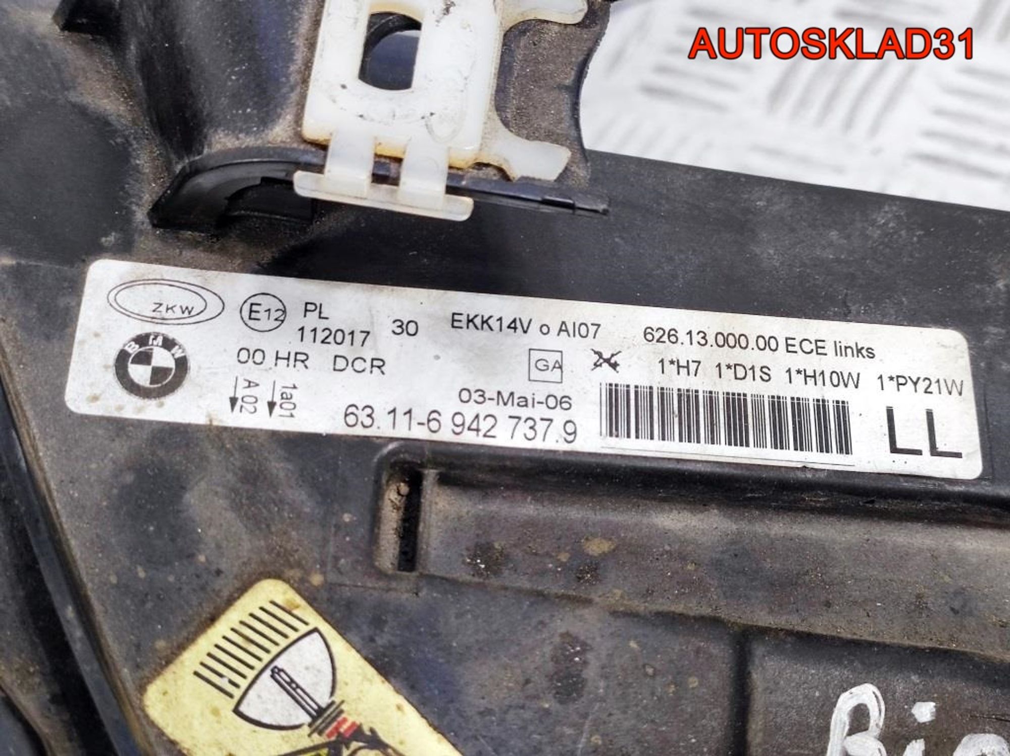 Фара левая Ксенон BMW 3-serie E90/E91 63116942737, 22500 рублей, Дубовое