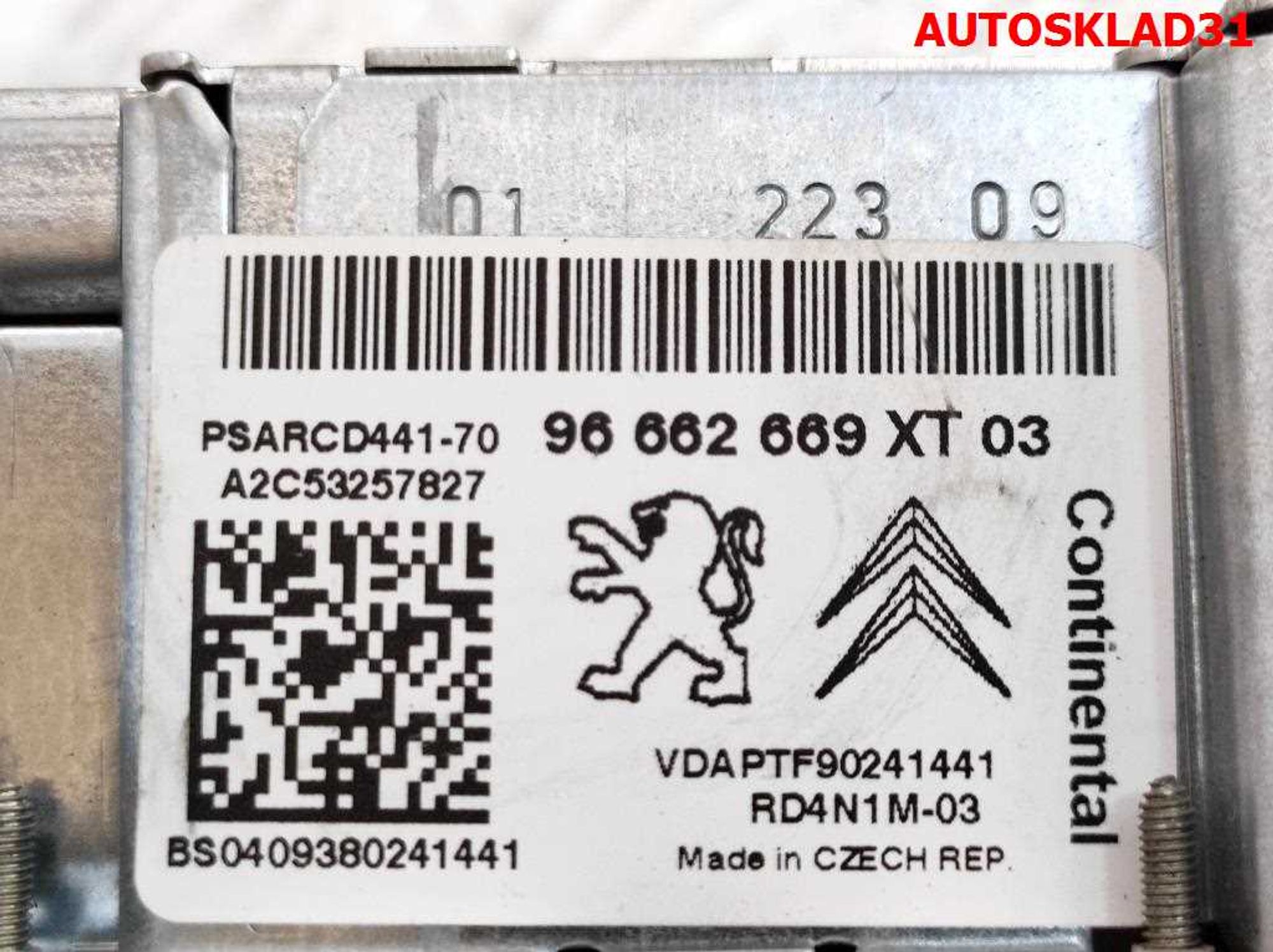 Магнитола Peugeot 207 96662669XT, 1000 рублей, Дубовое