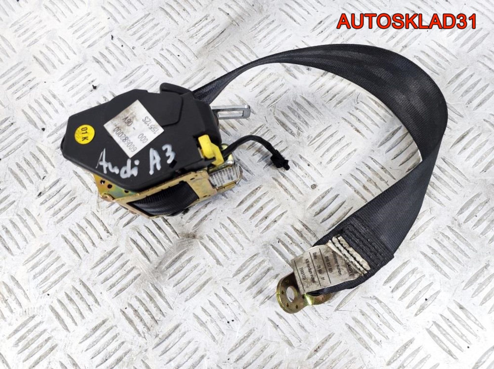 Ремень безопасности Audi A4 B6 8H0857805 Cabrio, 1300 рублей, Дубовое