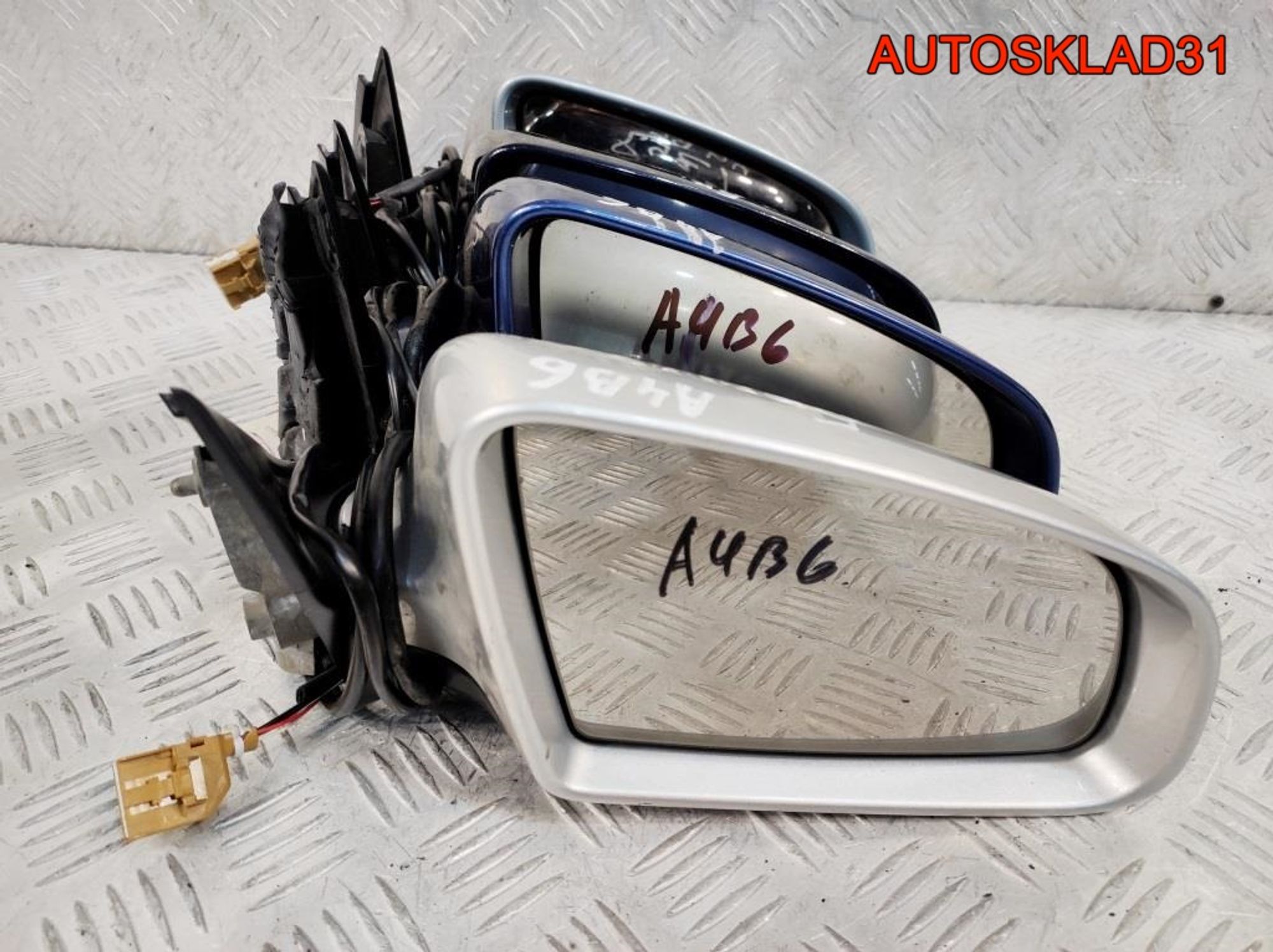 Зеркало правое 5 контактов Audi A4 B6 8E1858532AA, 2700 рублей, Дубовое