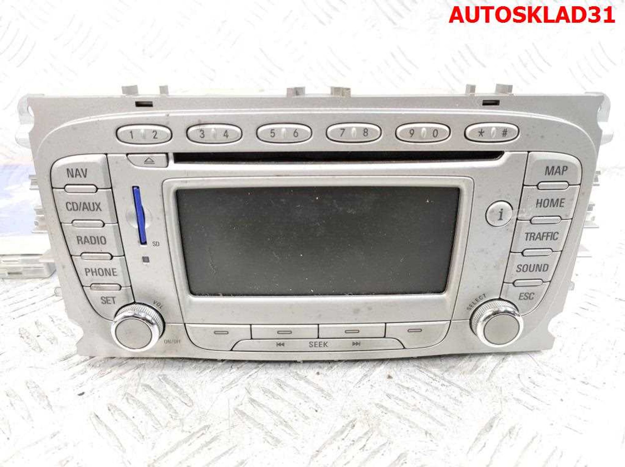 Магнитола с кодом Ford Focus 2 8M5T18K931GC Рестайлинг, 25000 рублей, Дубовое