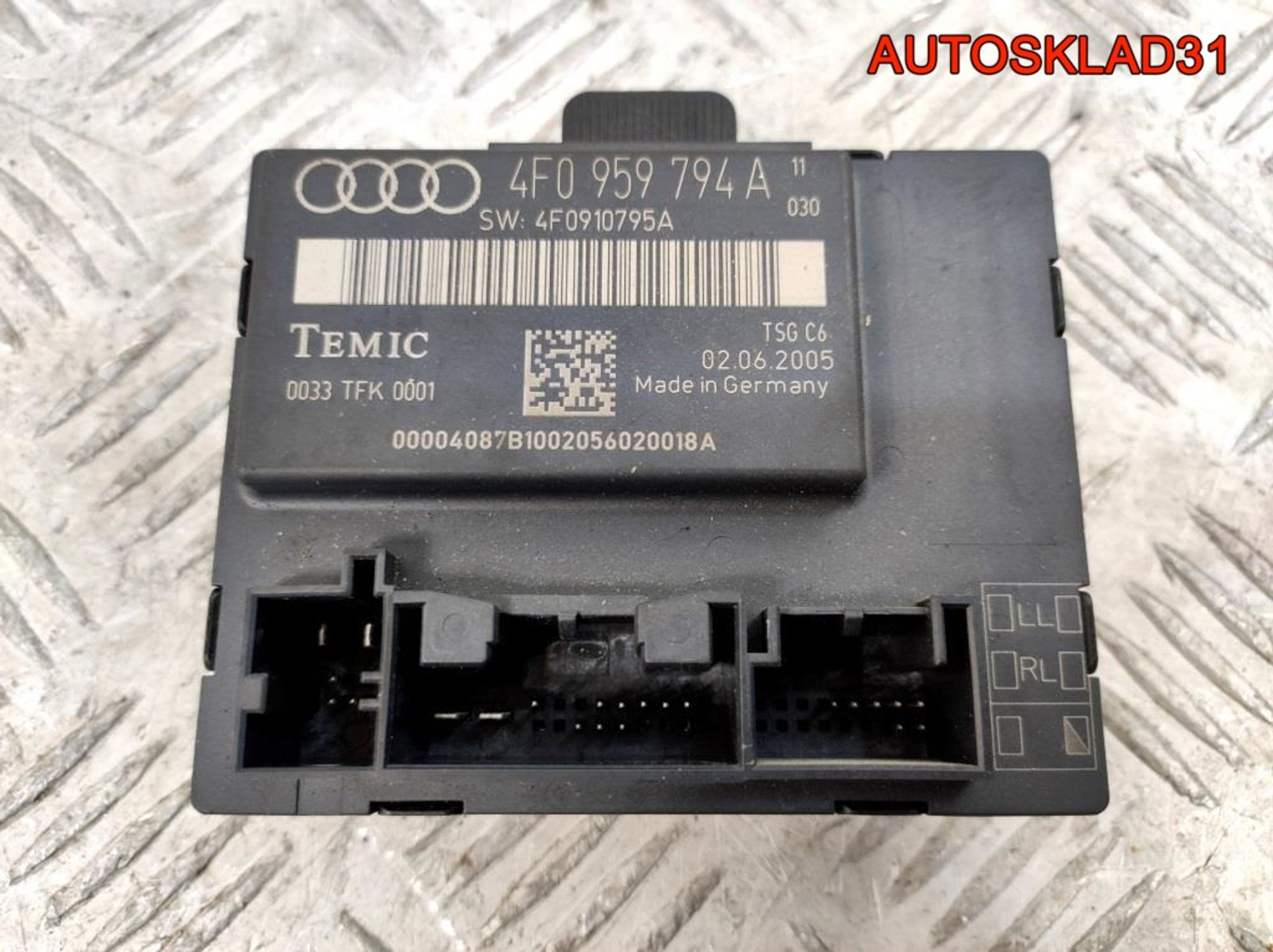 Блок комфорта з/п двери Audi A6 C6 4F0959794A, 600 рублей, Дубовое