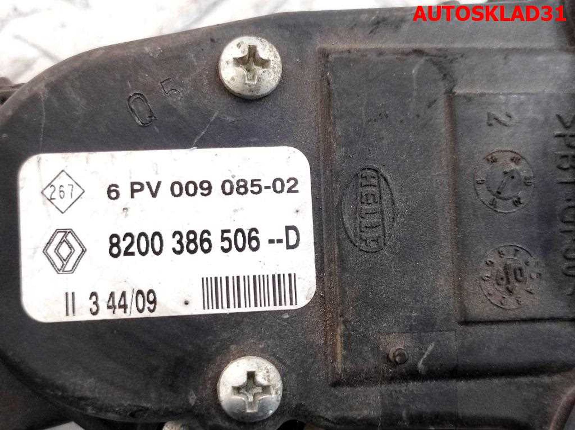 Педаль газа Renault Sandero 1 8200386506, 1500 рублей, Дубовое