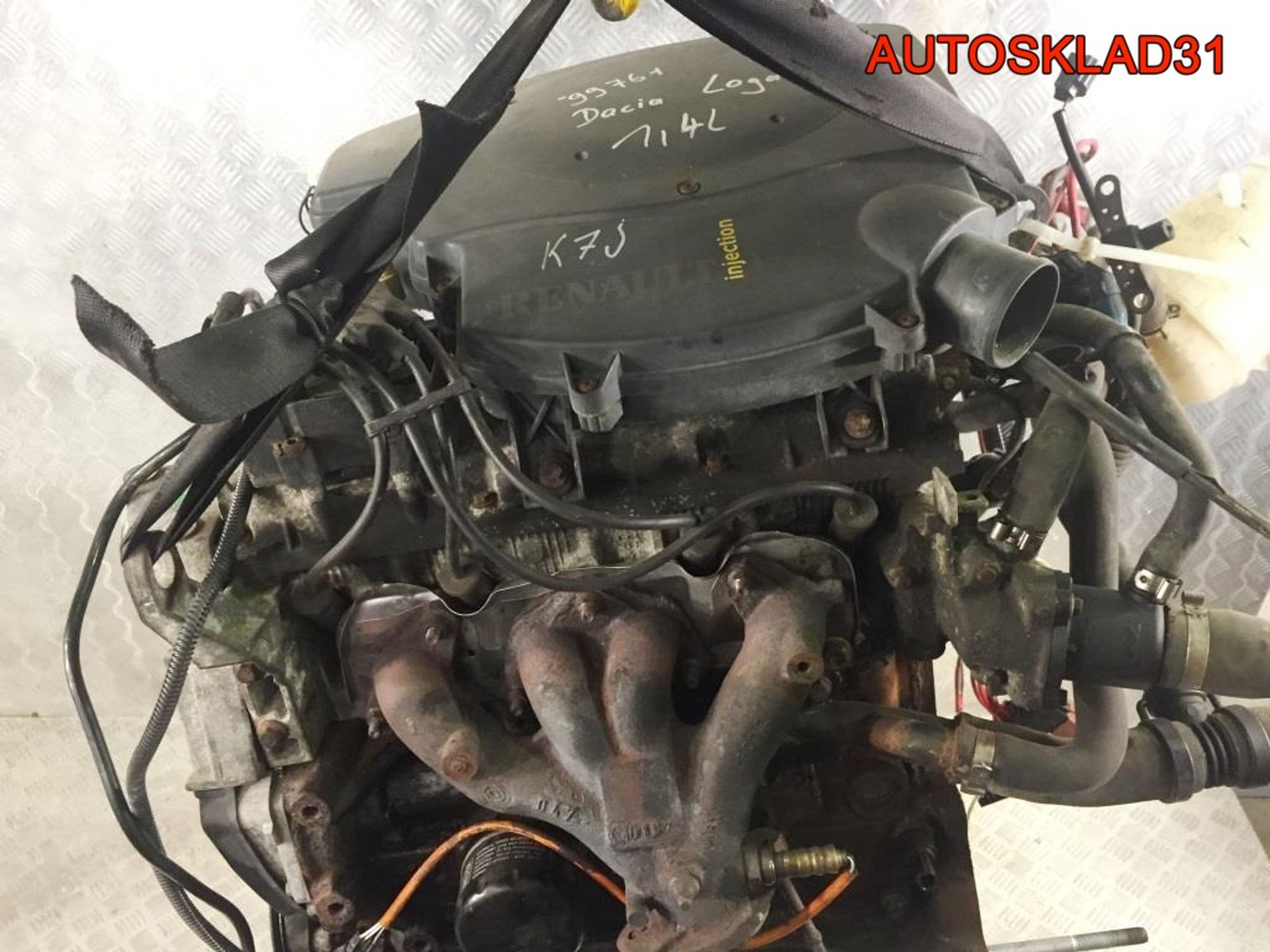 Двигатель K7J710 Renault Logan 1,4 Бензин, 110000 рублей, Дубовое